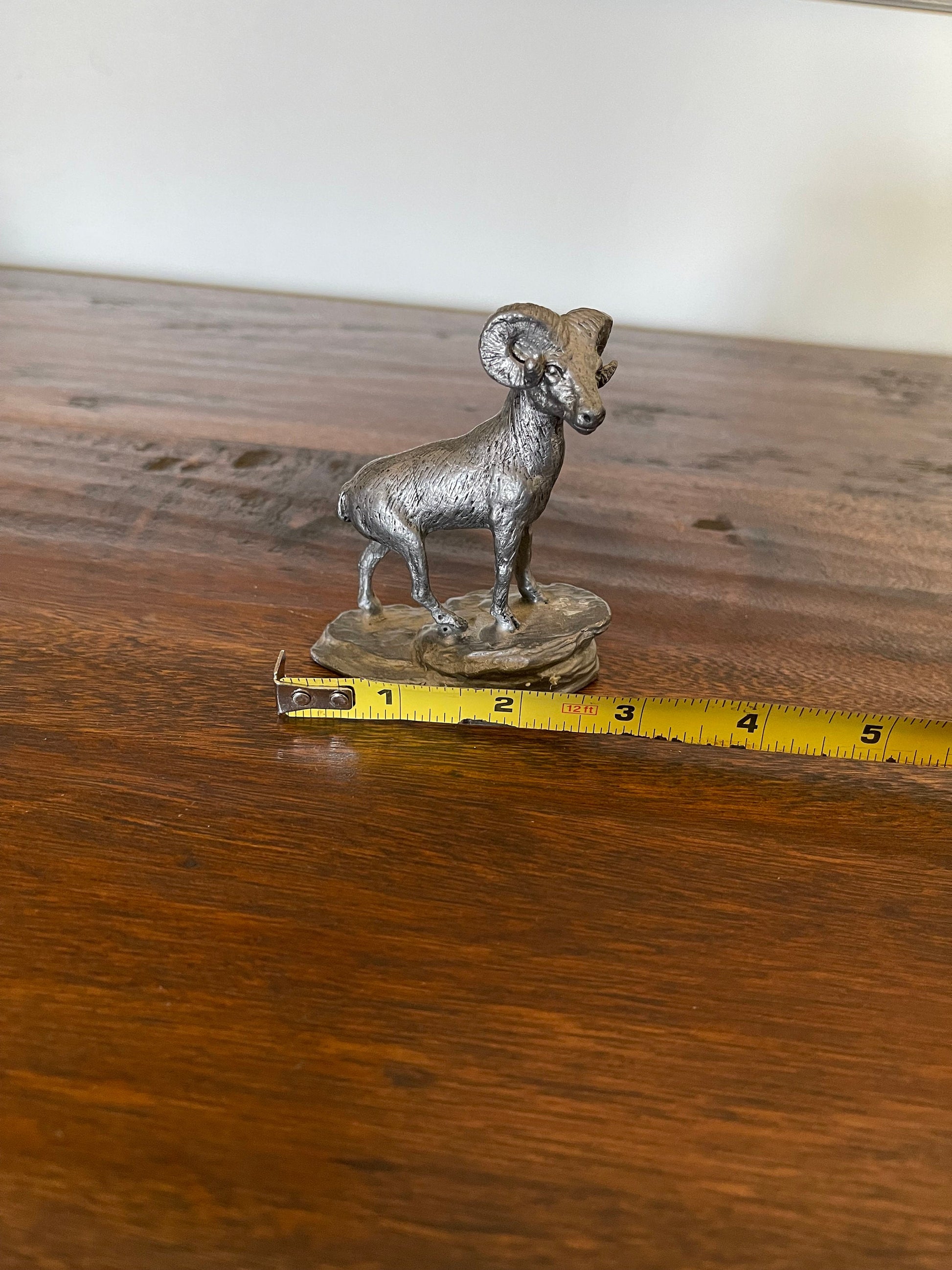 Pewter Ram figurine