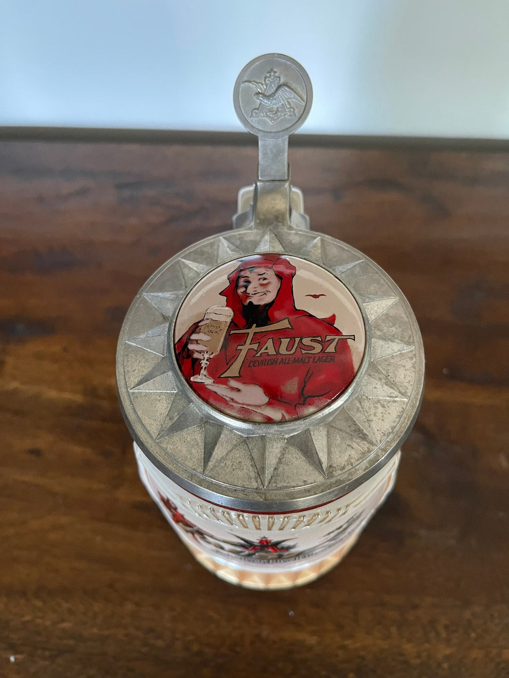 Anheuser-Busch Lidded Stein