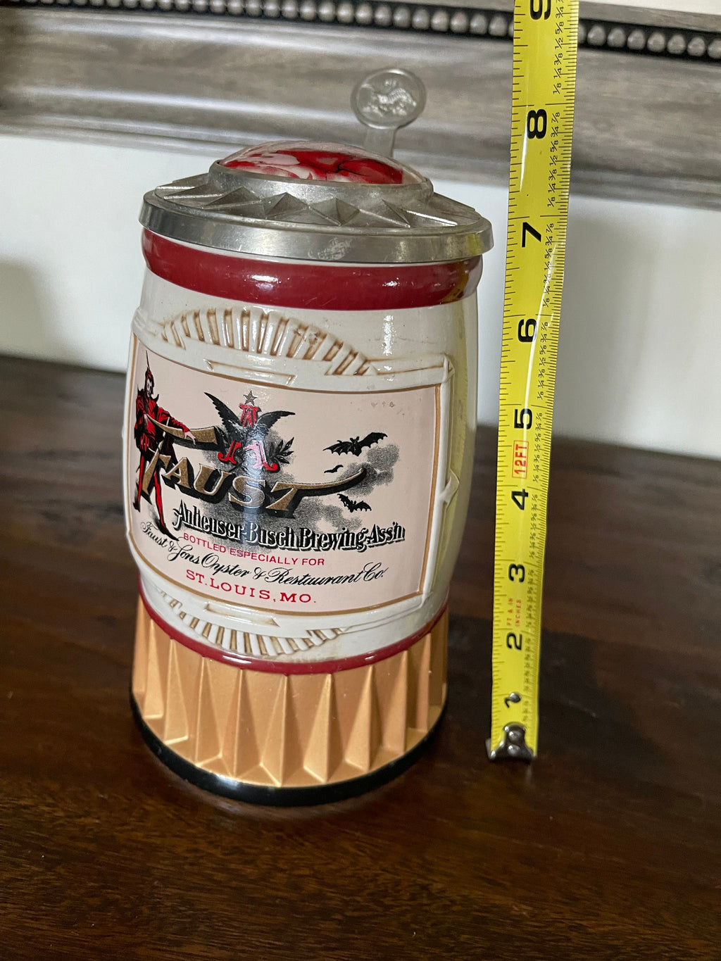 Anheuser-Busch Lidded Stein