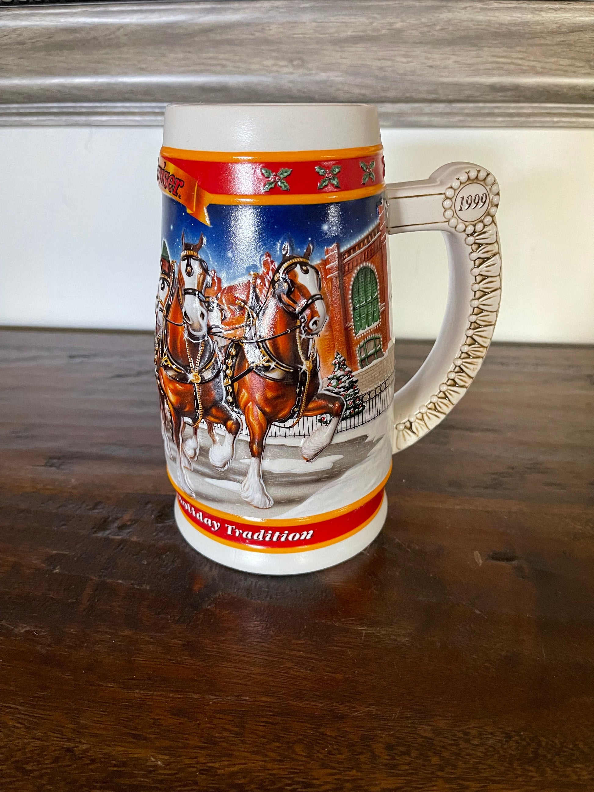 Vintage Budweiser 1999 Holiday Stein