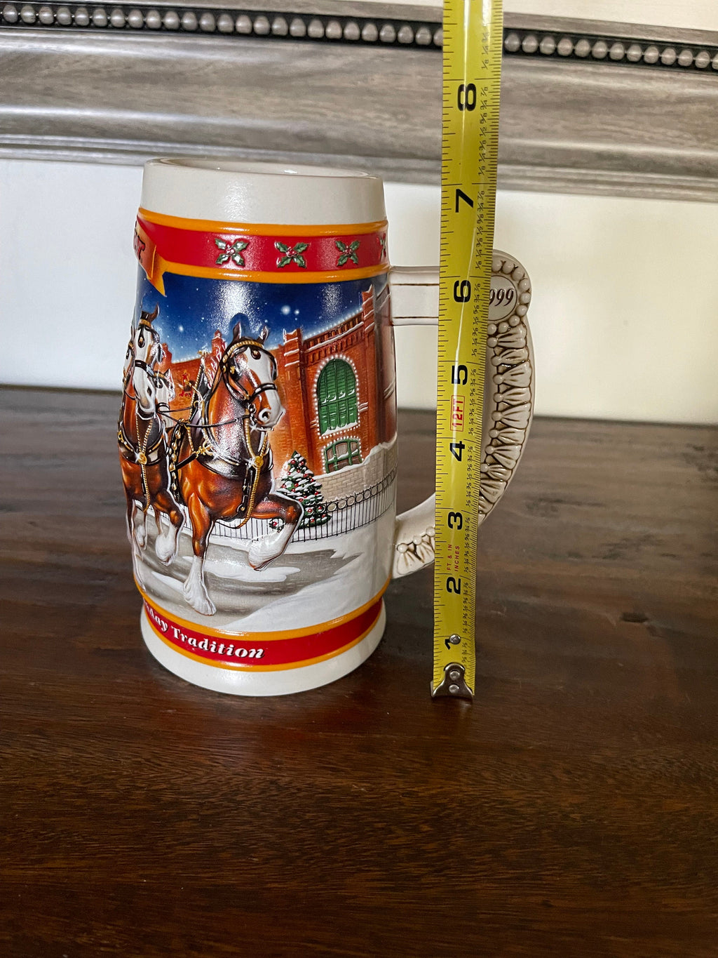 Vintage Budweiser 1999 Holiday Stein