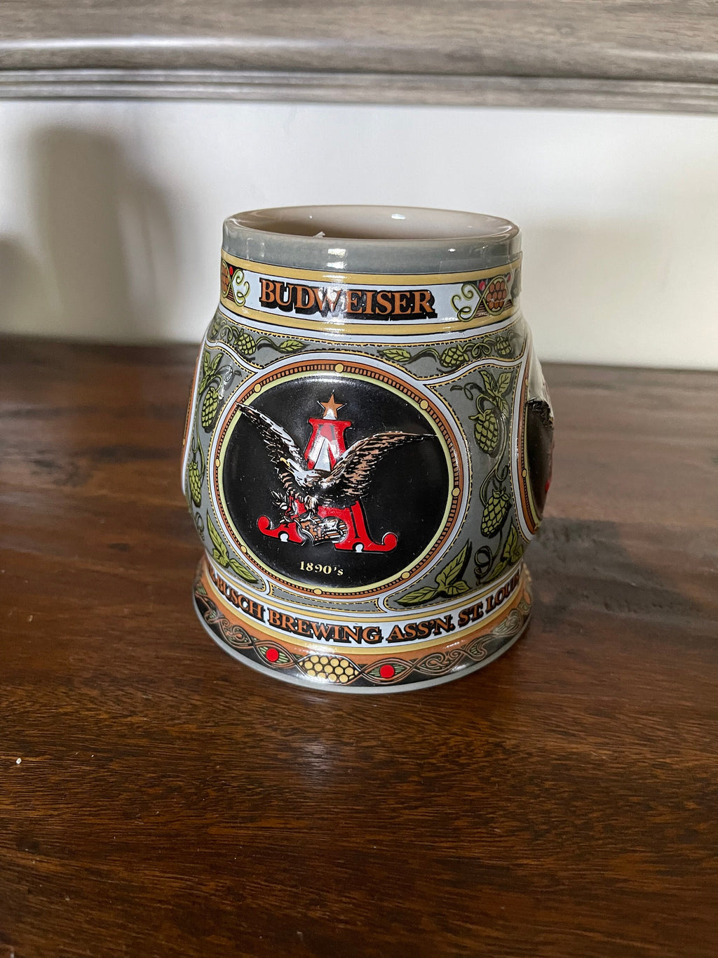 Vintage Budweiser stein 1890 edition