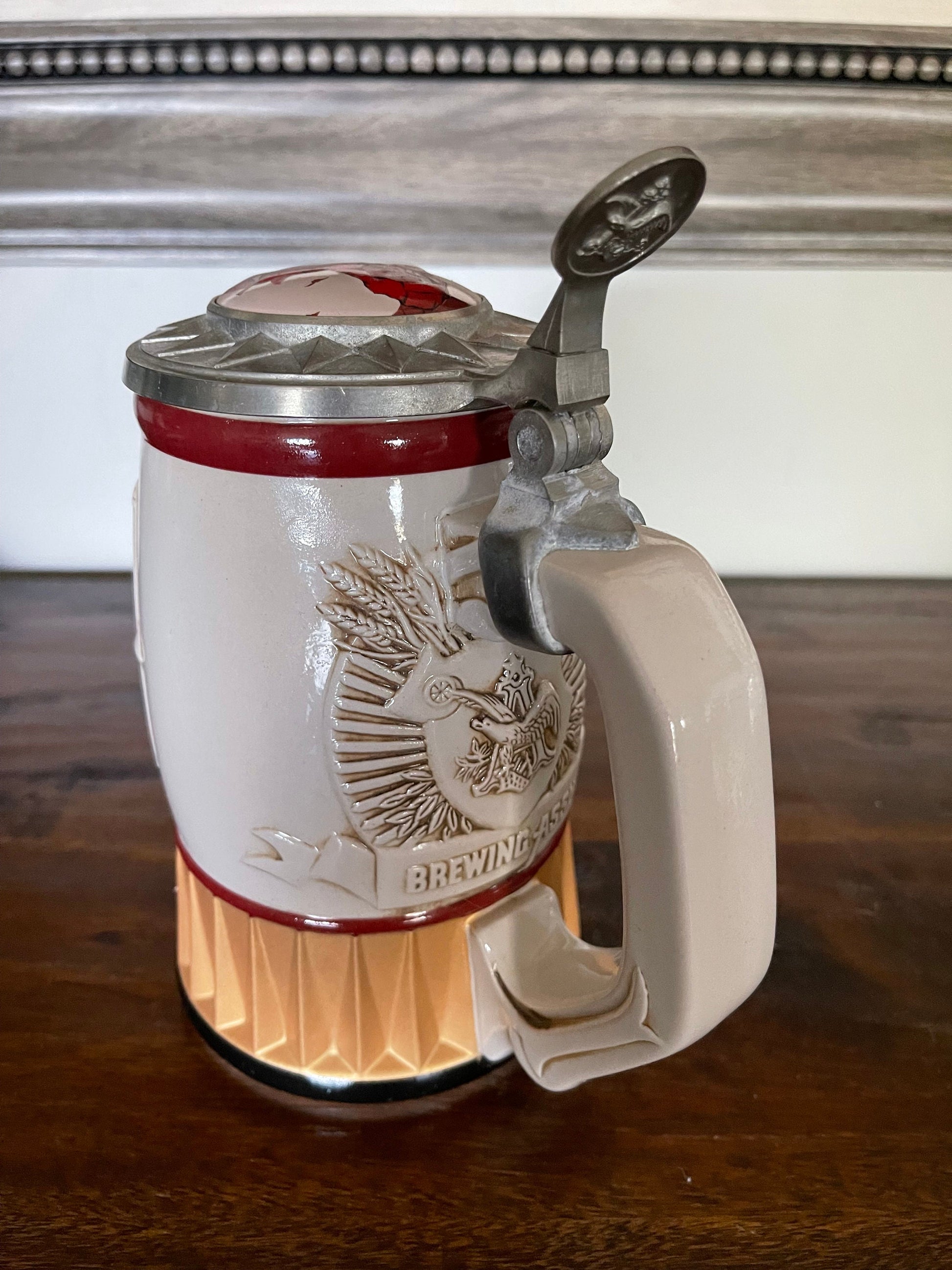 Anheuser-Busch Lidded Stein