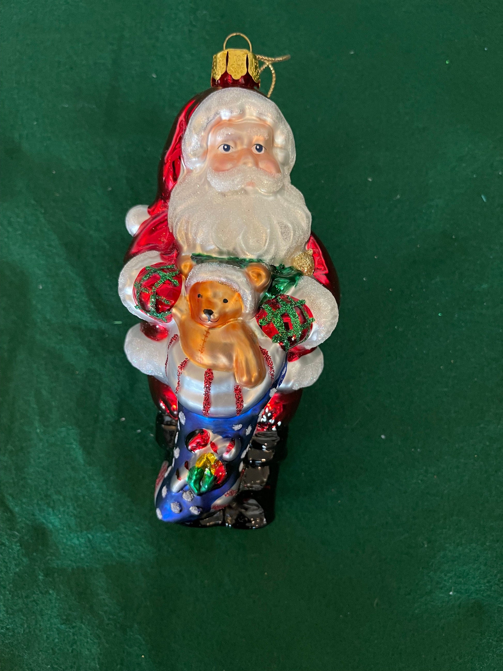 Vintage glass Christmas ornament