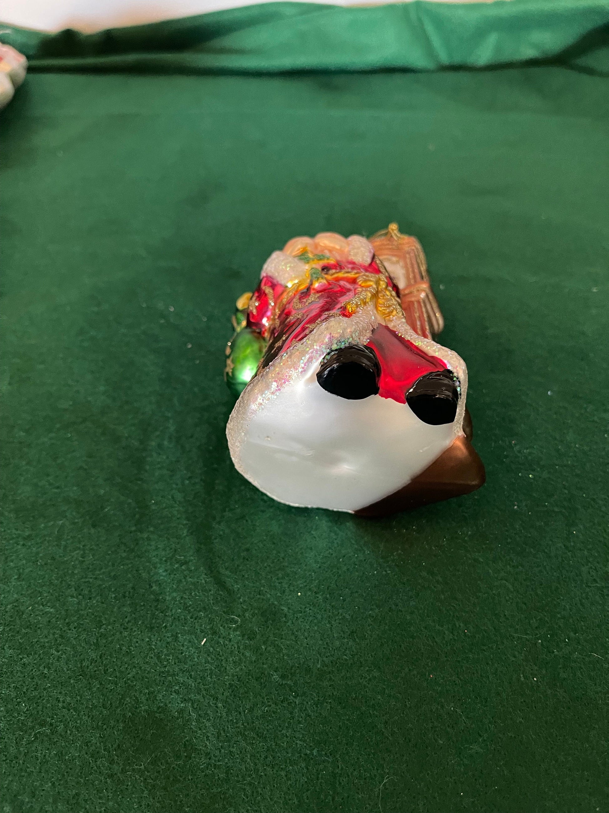 Vintage glass Christmas ornament