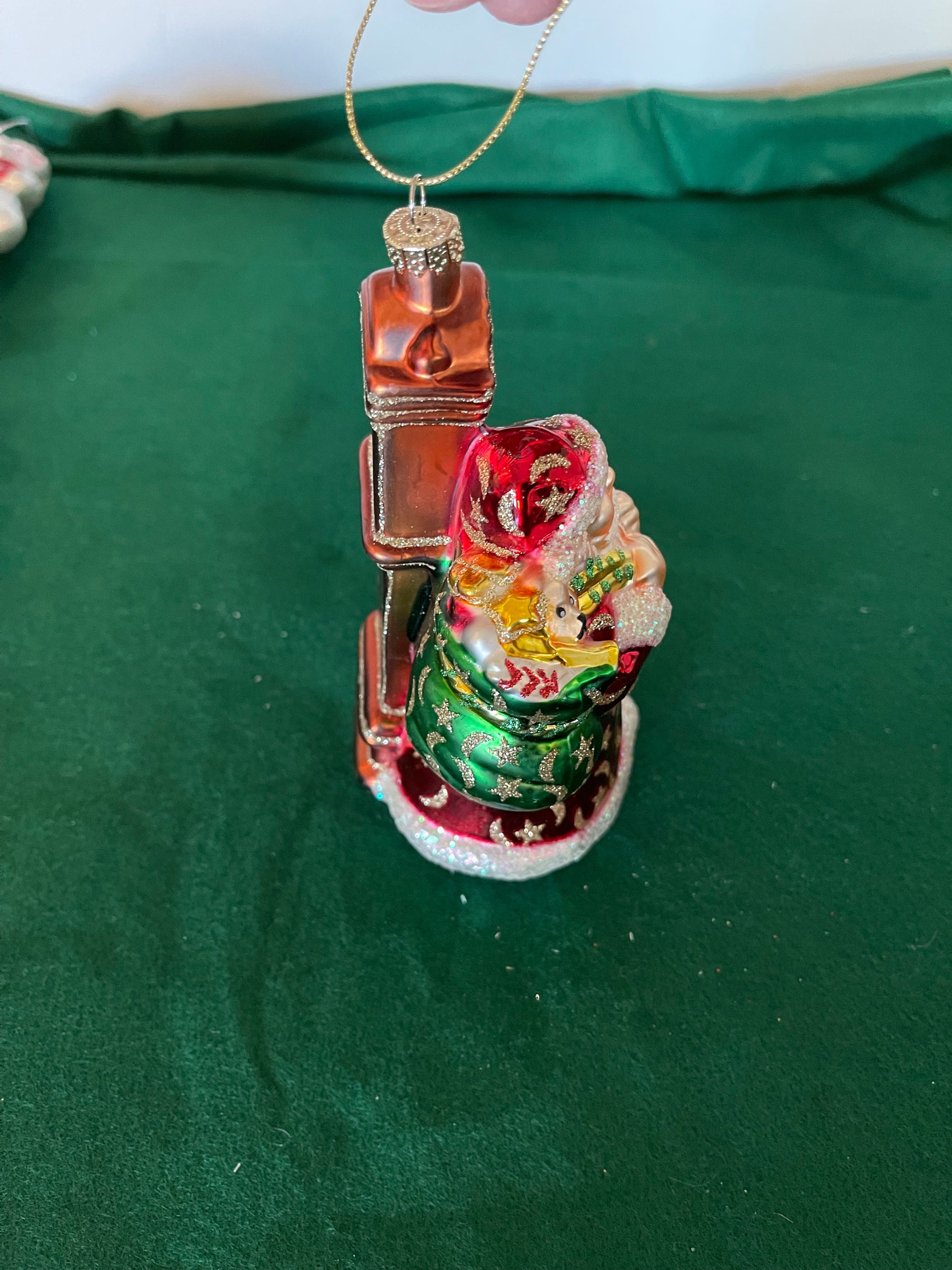 Vintage glass Christmas ornament