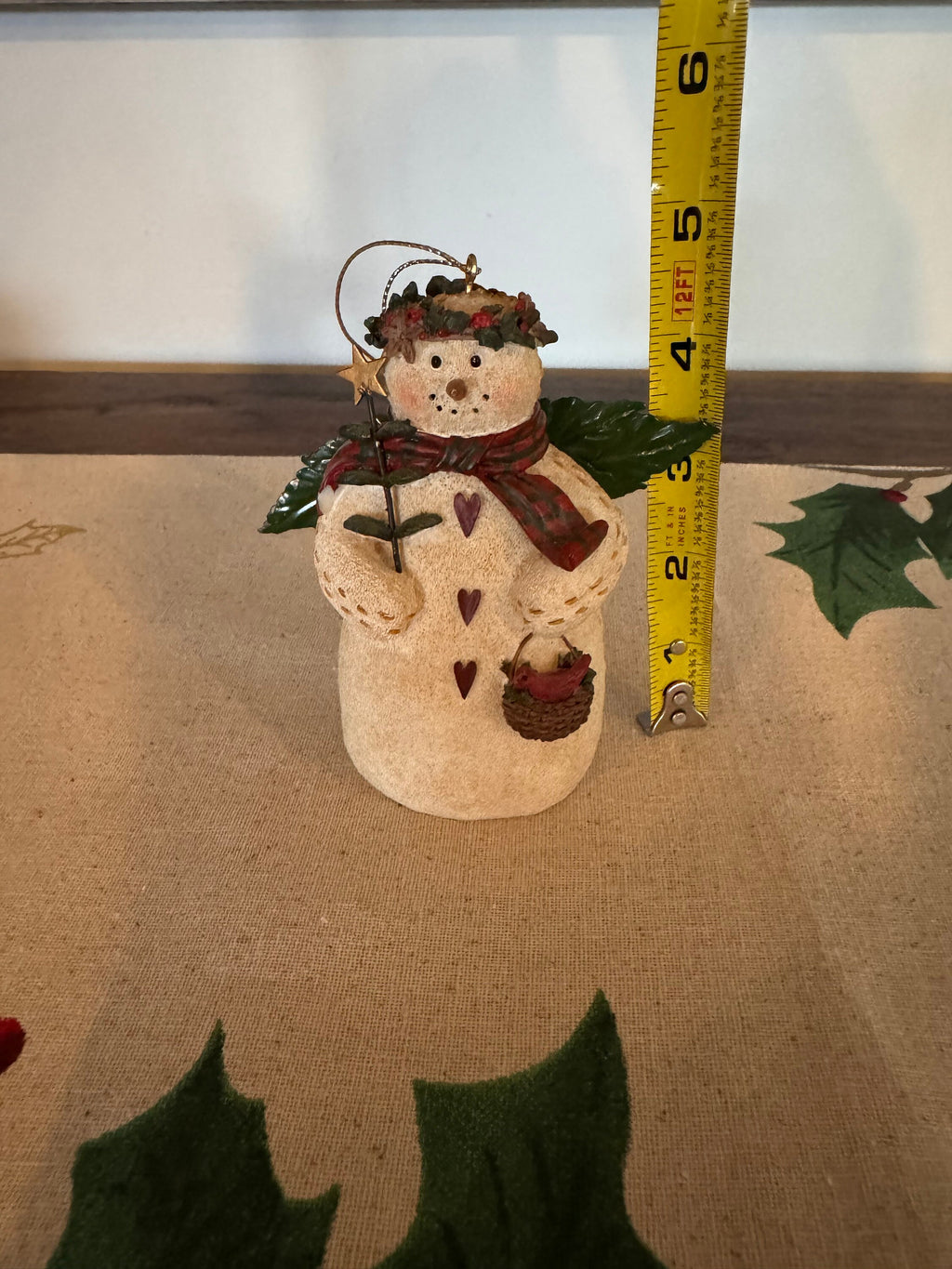 Christmas Snowman Angel Ornament