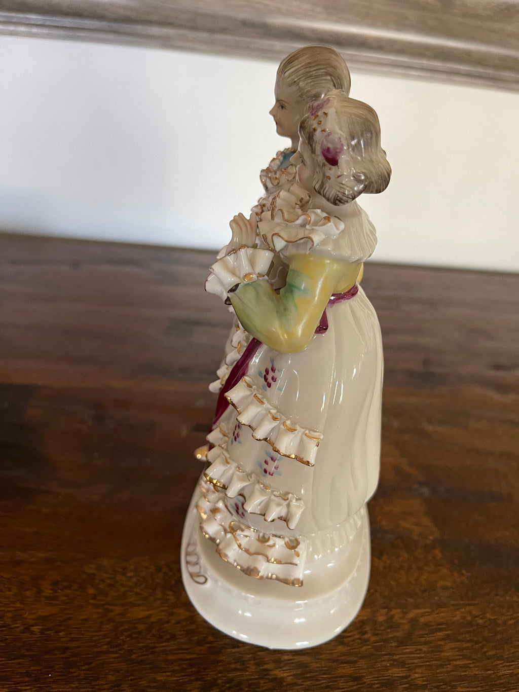 Antique Victorian Lace Porcelain Figurine
