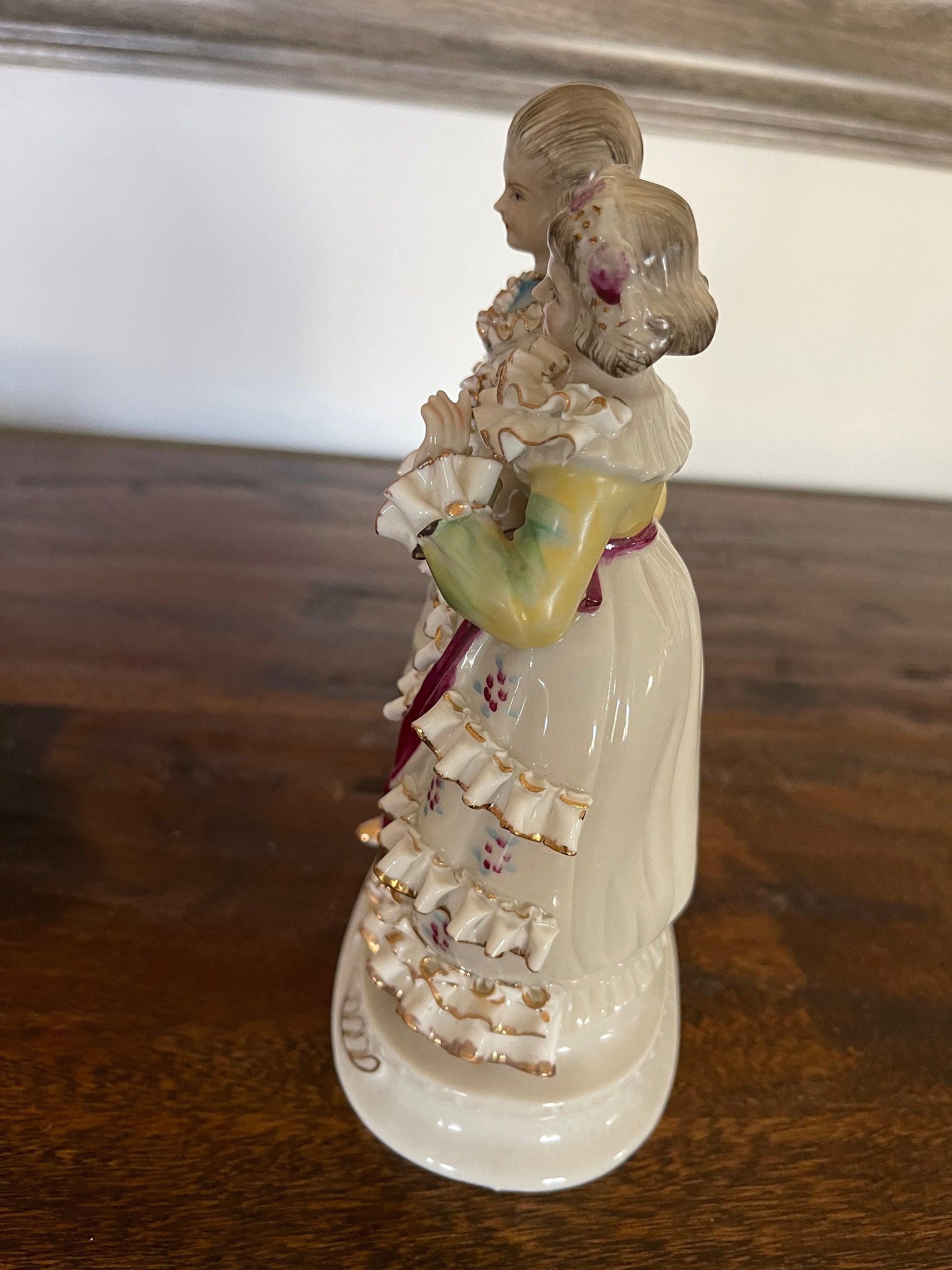 Antique Victorian Lace Porcelain Figurine
