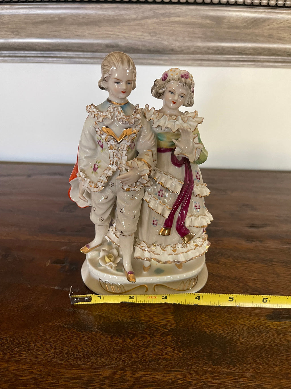 Antique Victorian Lace Porcelain Figurine