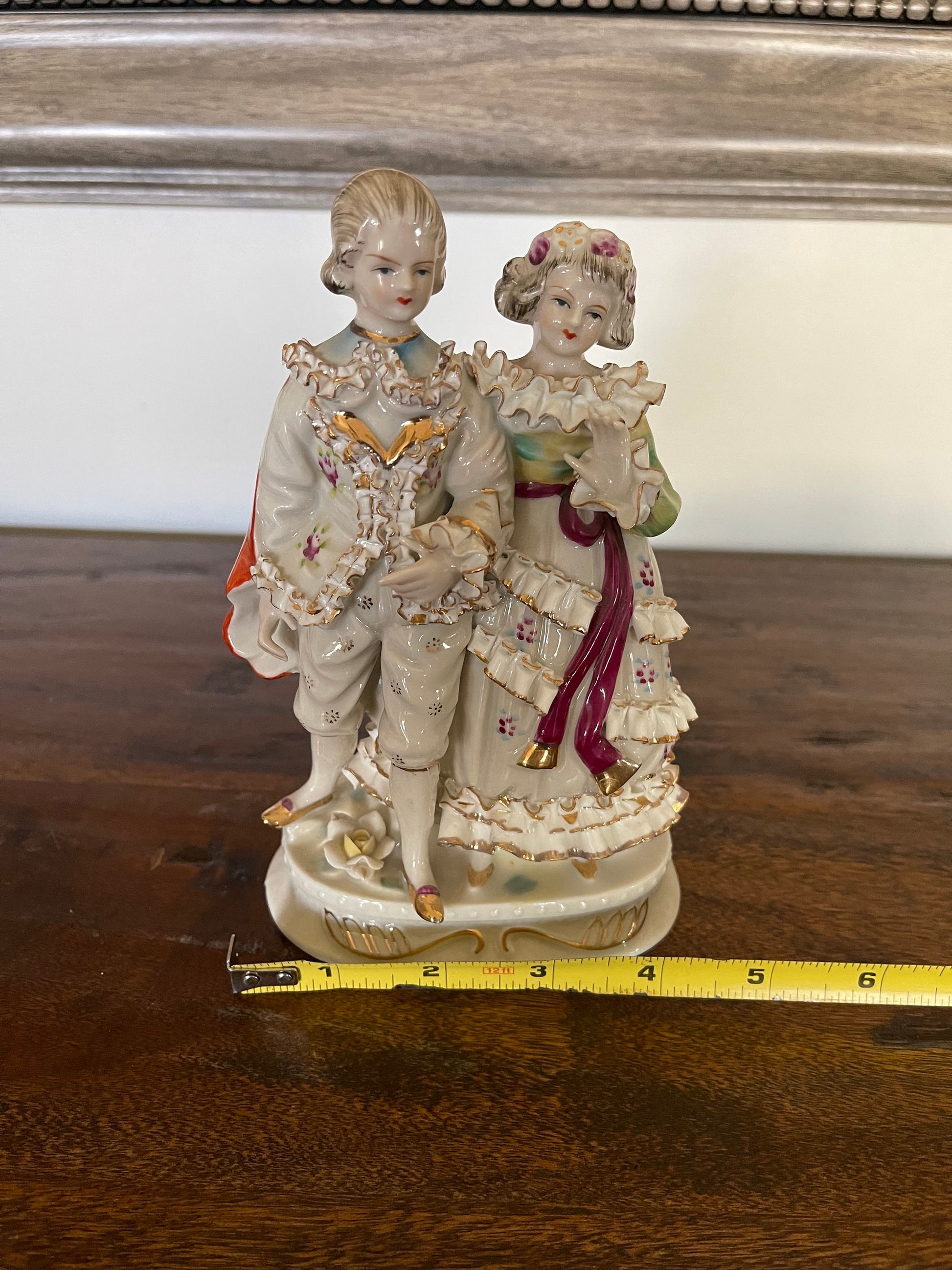 Antique Victorian Lace Porcelain Figurine
