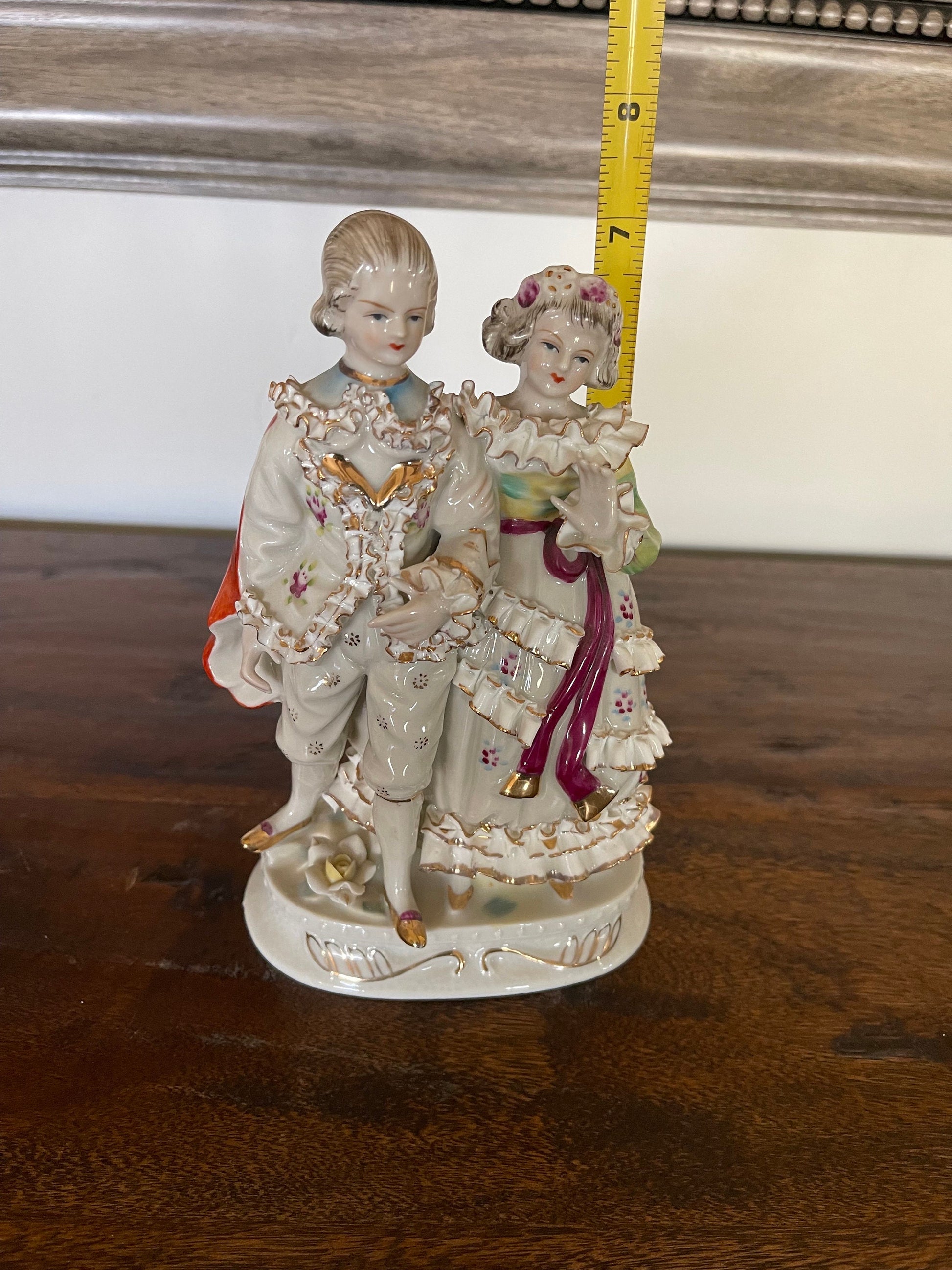 Antique Victorian Lace Porcelain Figurine