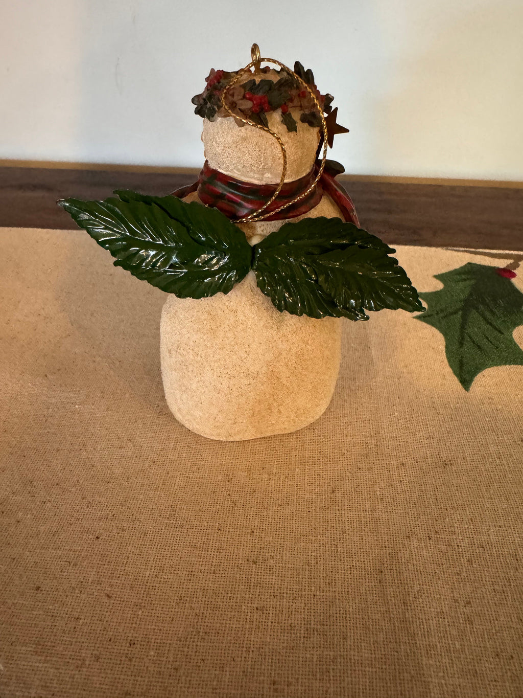 Christmas Snowman Angel Ornament