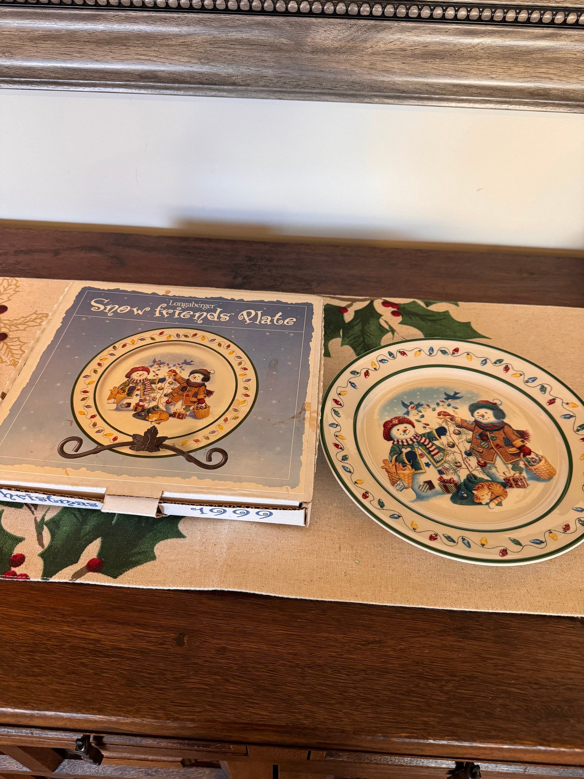 Longaberger Christmas Plate 1999