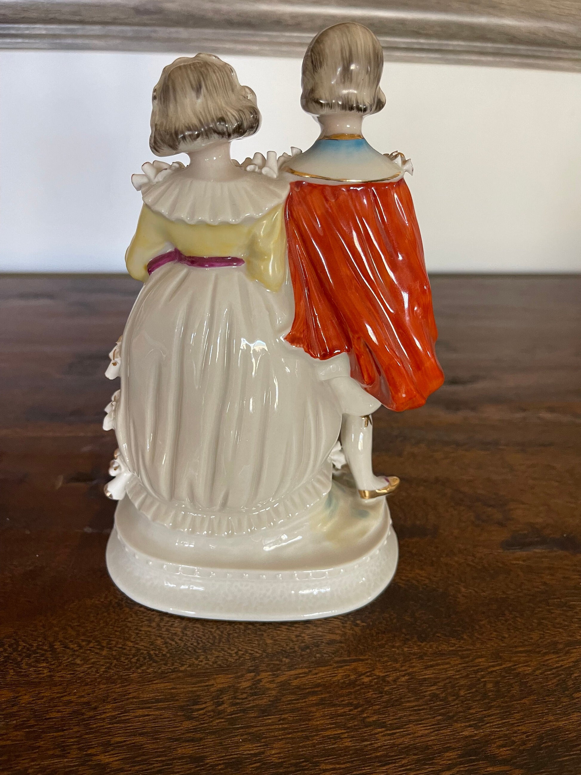Antique Victorian Lace Porcelain Figurine