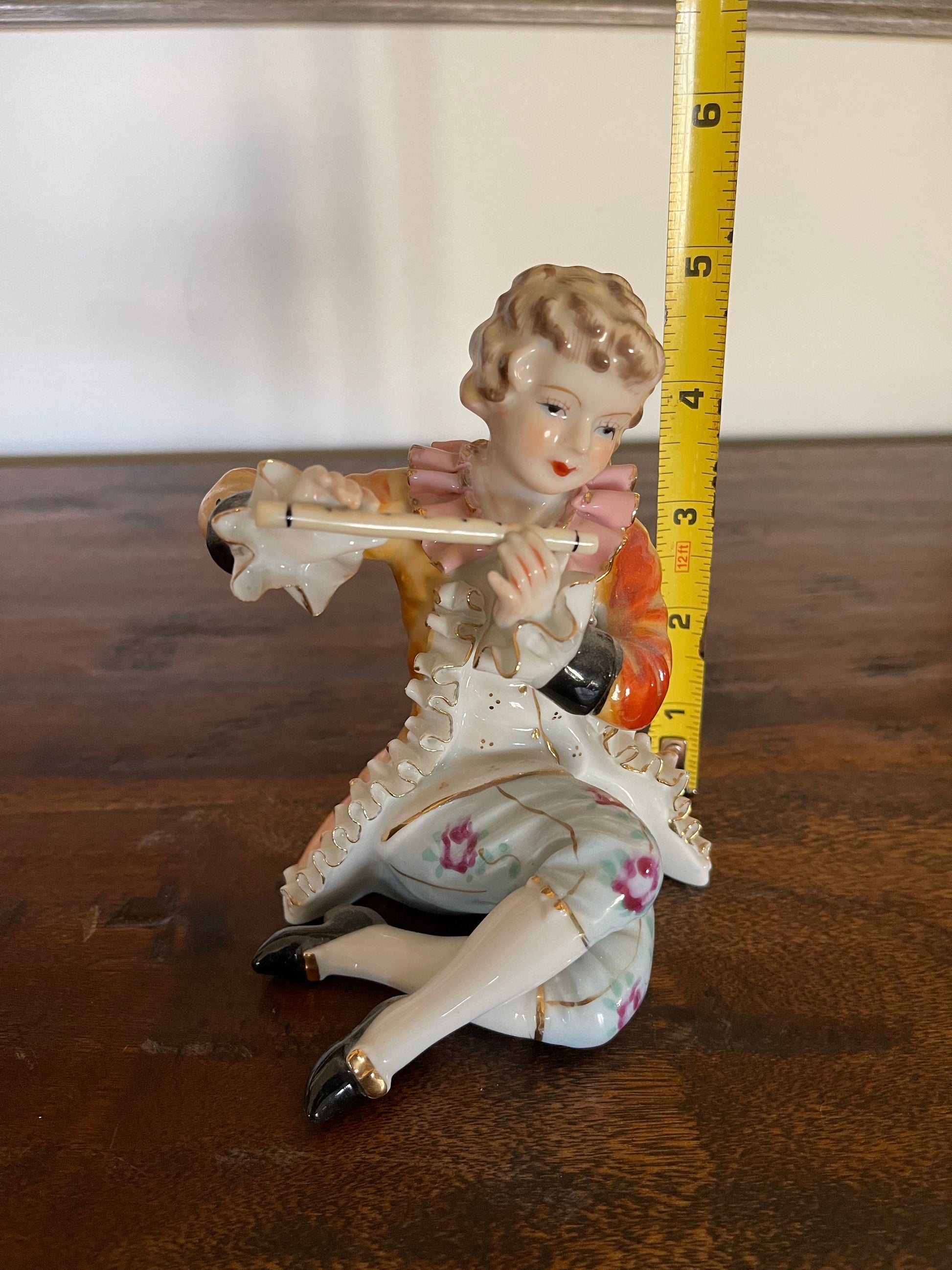 Antique Victorian lace porcelain figurine.