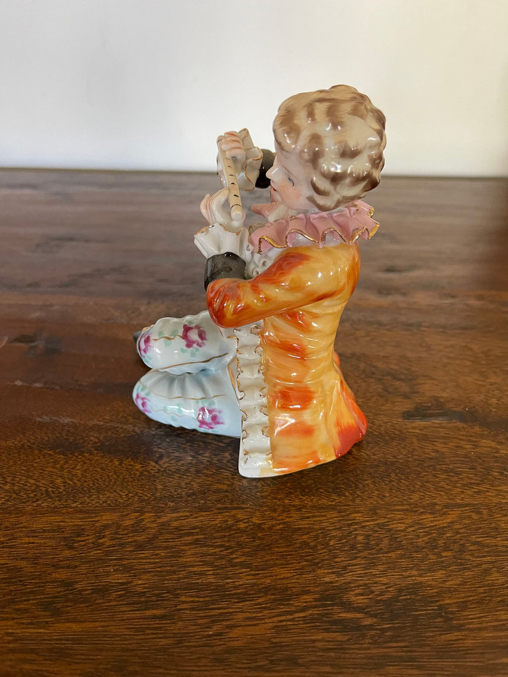 Antique Victorian lace porcelain figurine.
