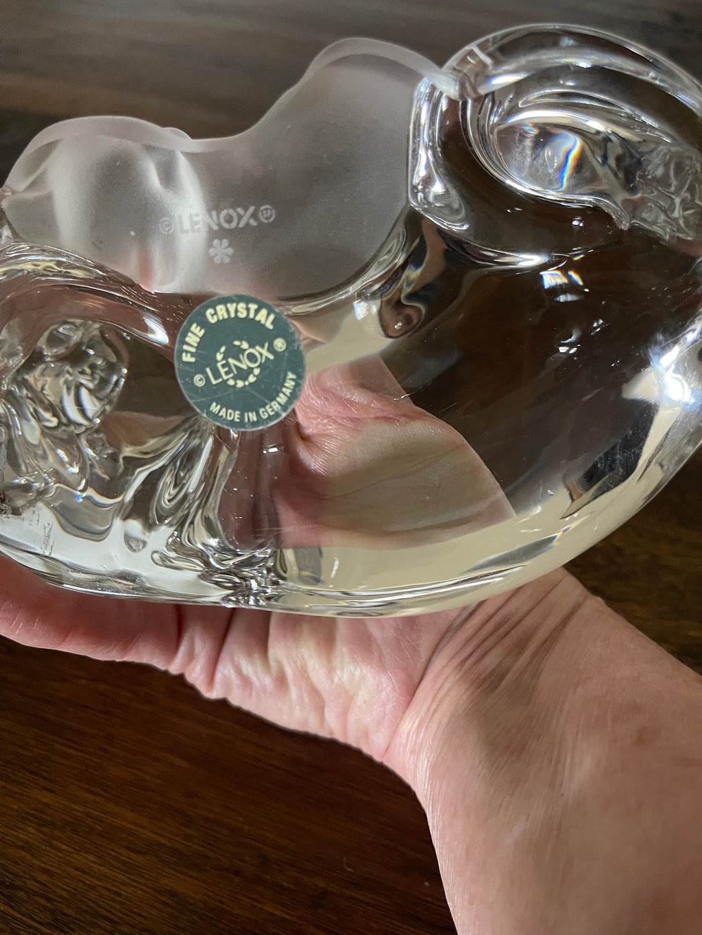 1997 Lenox Crystal “Warm and Cozy” Cat and Kitten