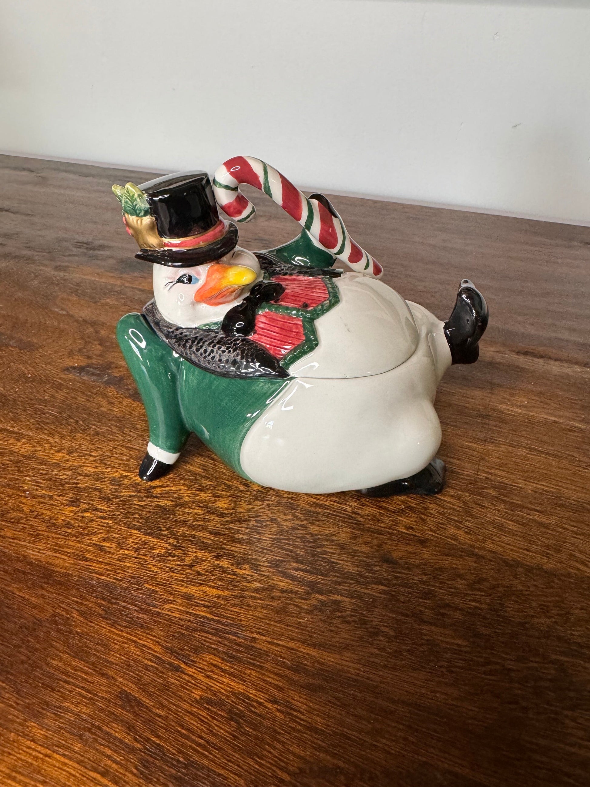 Fitz and Floyd Christmas Penguin Candy Dish