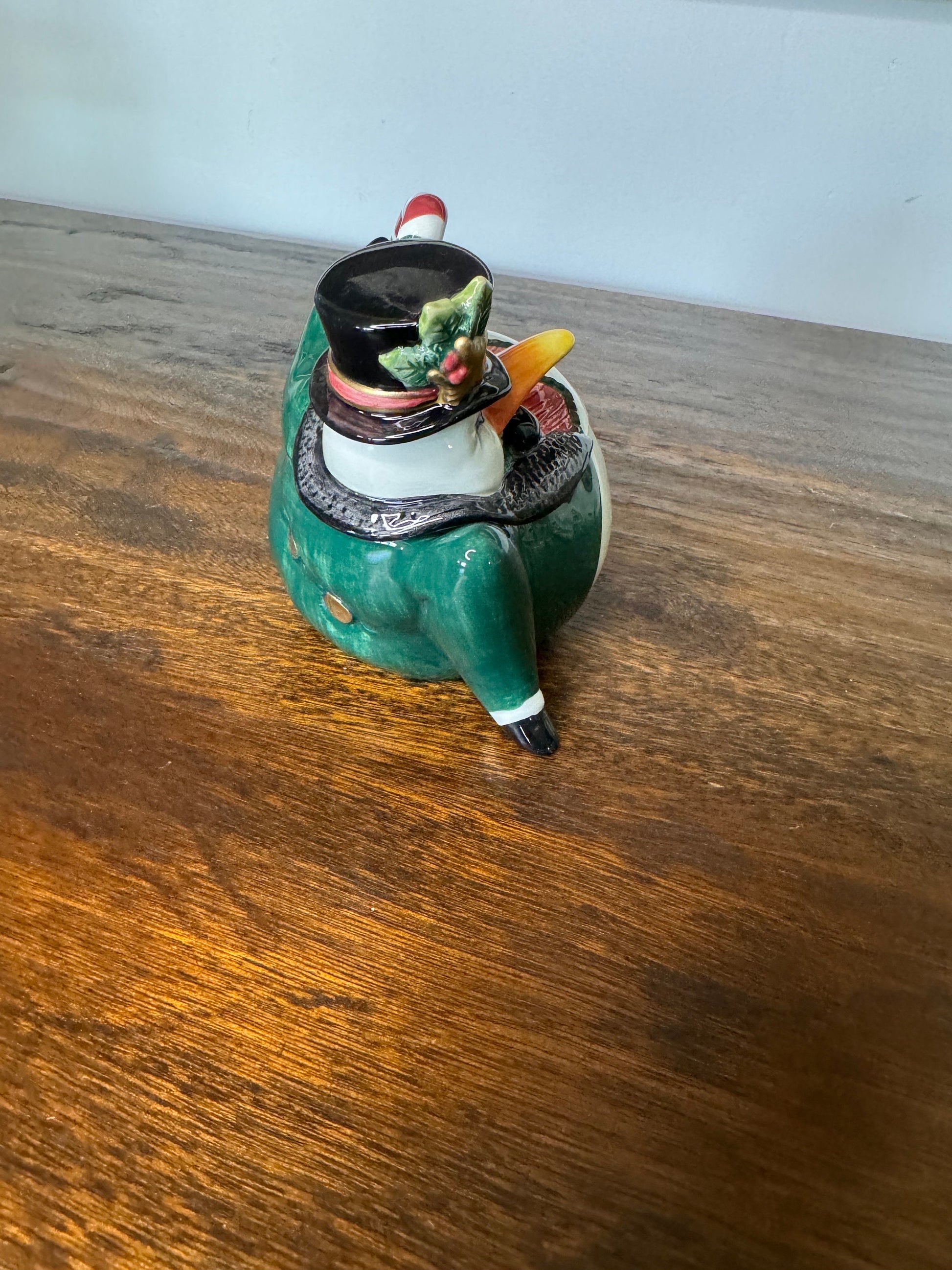 Fitz and Floyd Christmas Penguin Candy Dish