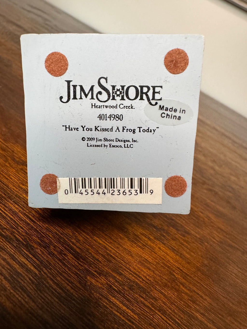 Jim Shore Heartwood Creek “Have You Kissed A Frog Today?” Fairy on a frog