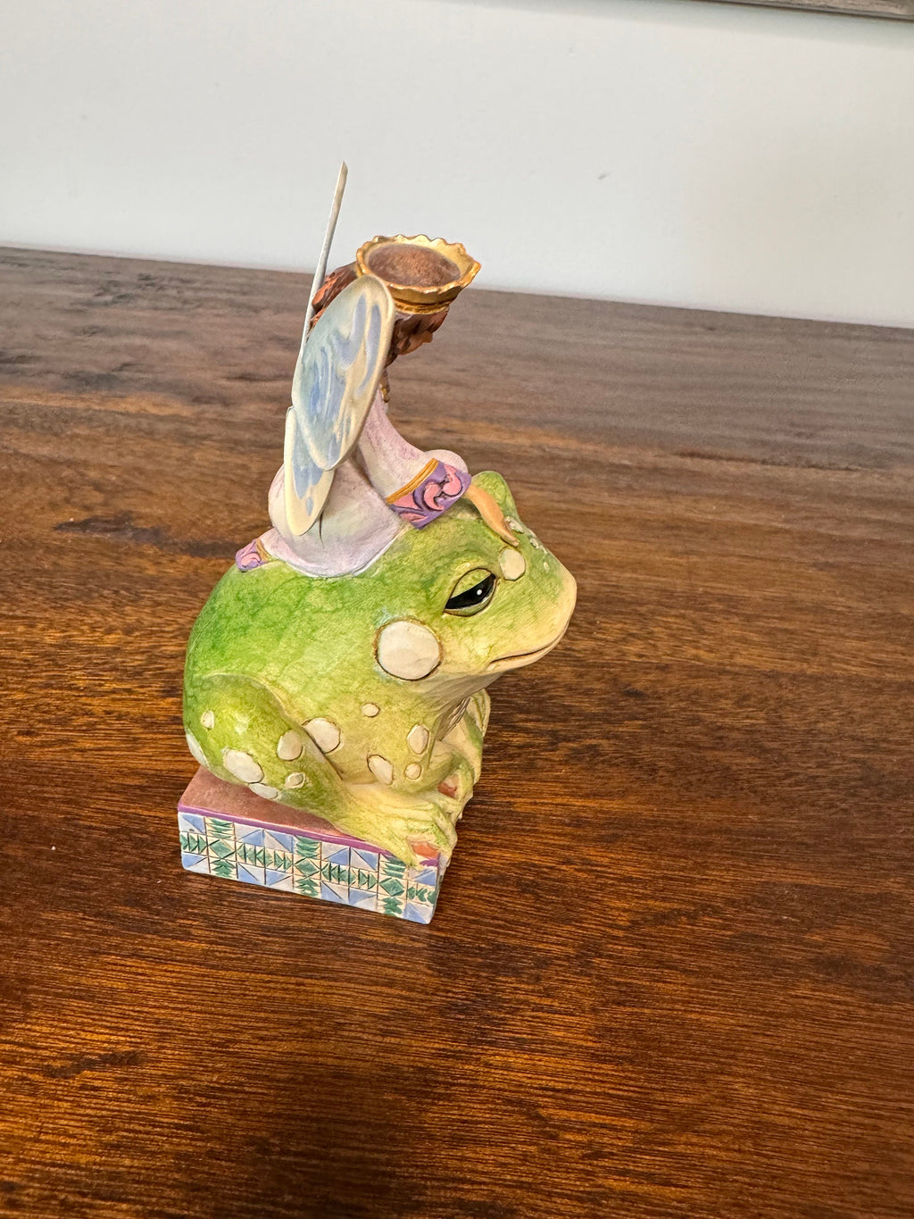 Jim Shore Heartwood Creek “Have You Kissed A Frog Today?” Fairy on a frog