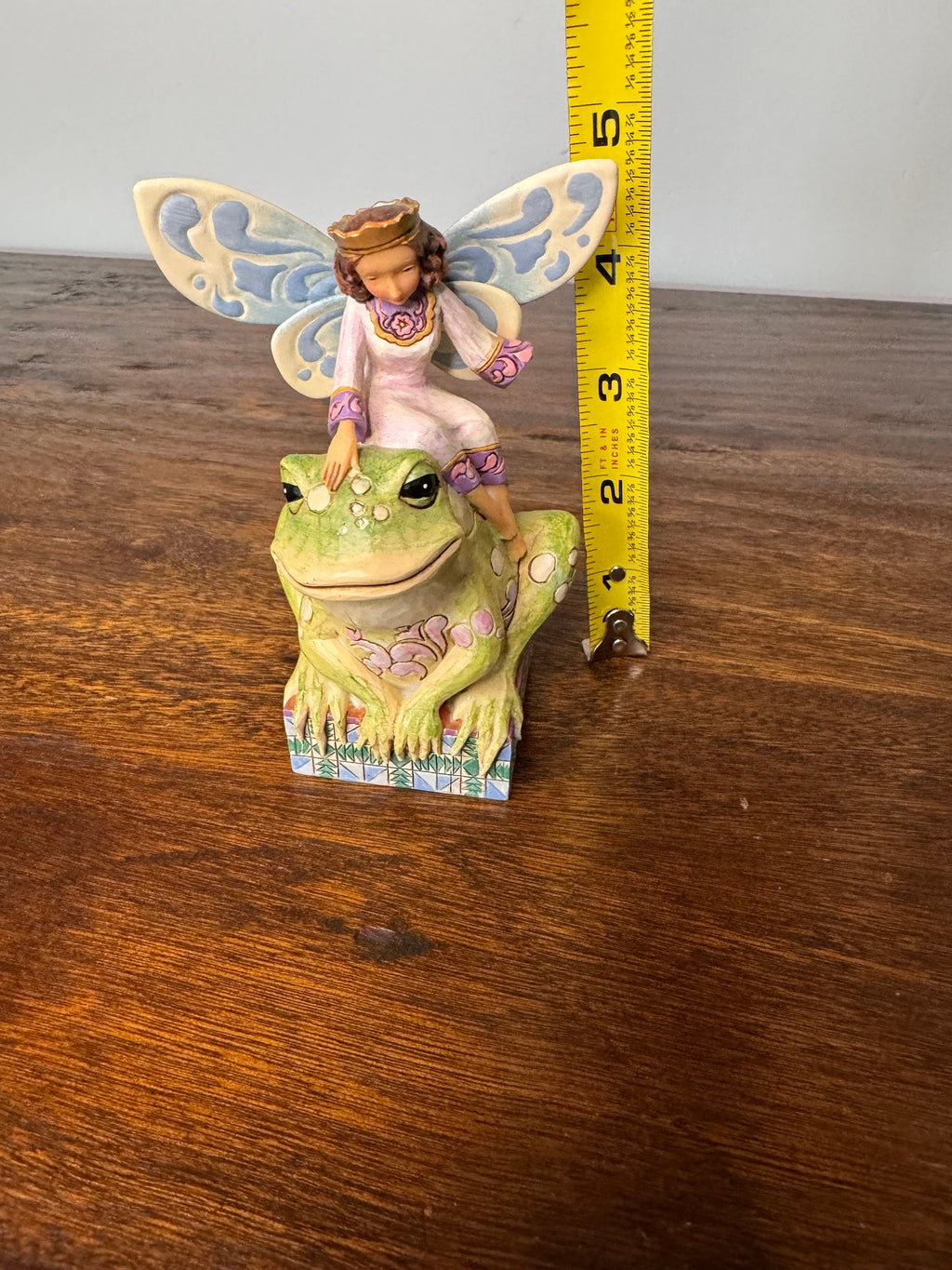 Jim Shore Heartwood Creek “Have You Kissed A Frog Today?” Fairy on a frog