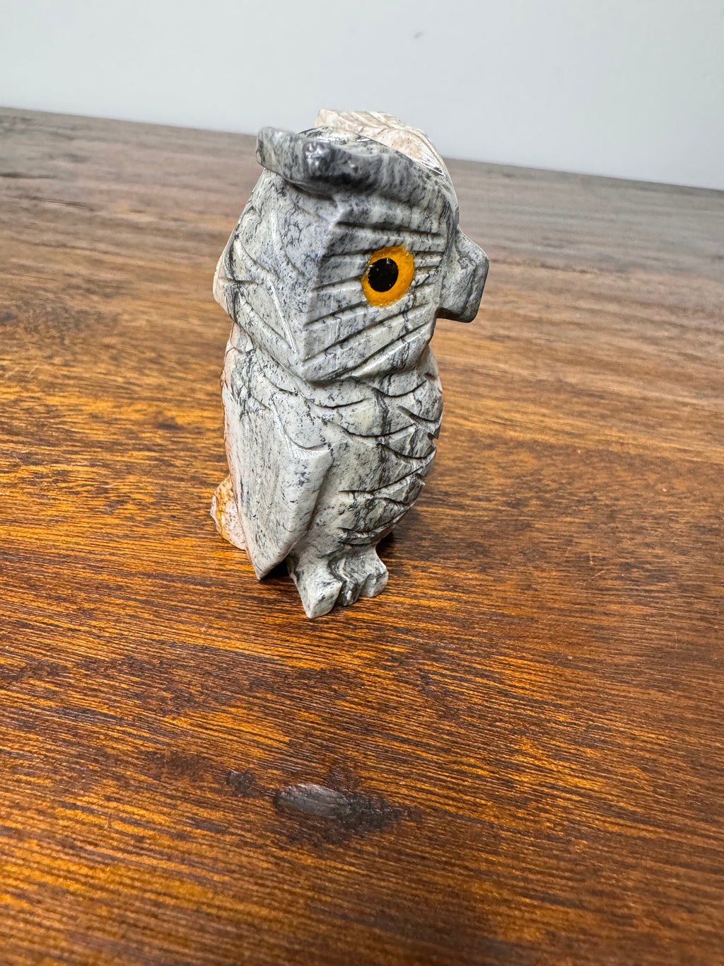 Small Stone Carved Owl