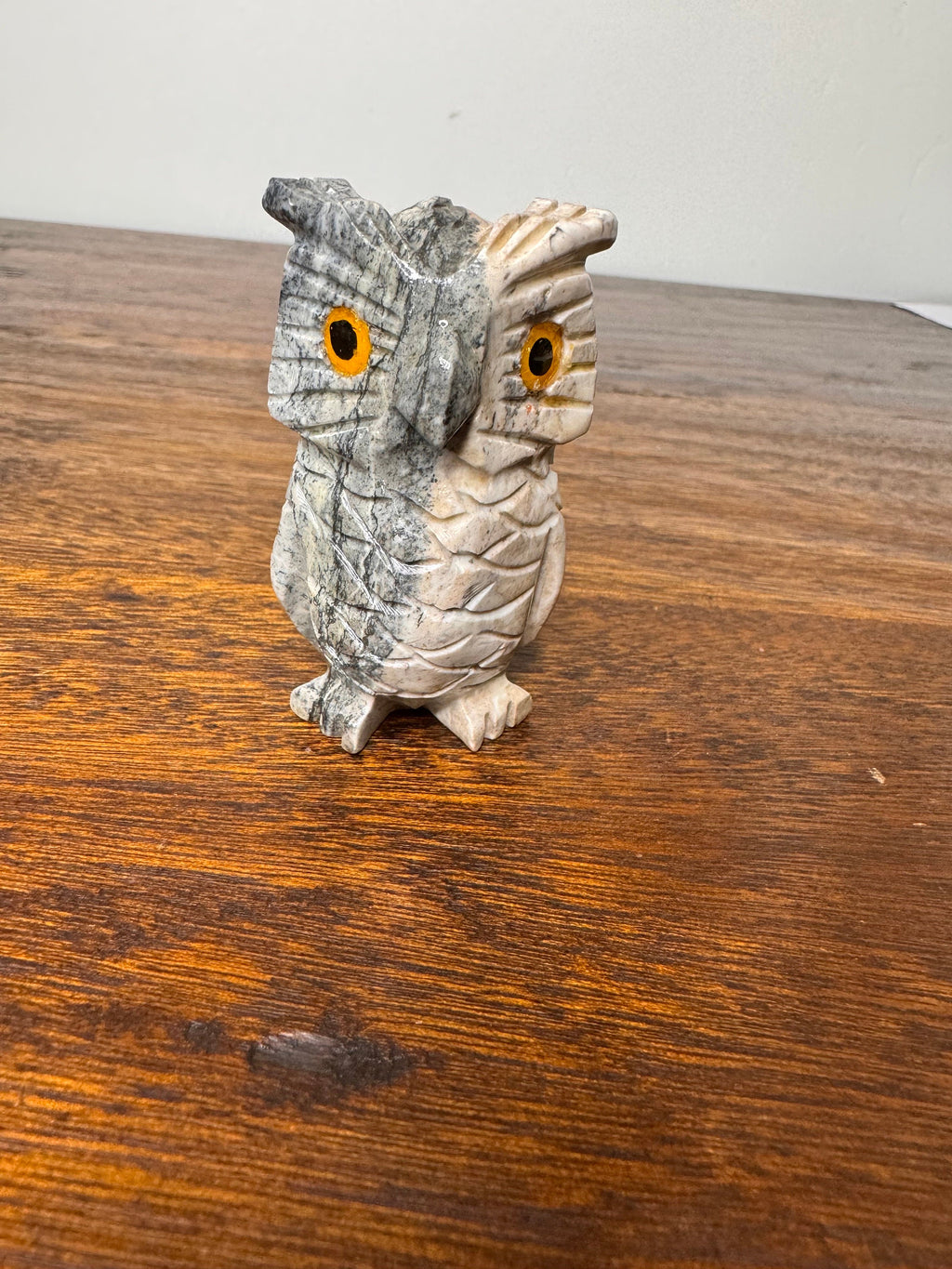 Small Stone Carved Owl