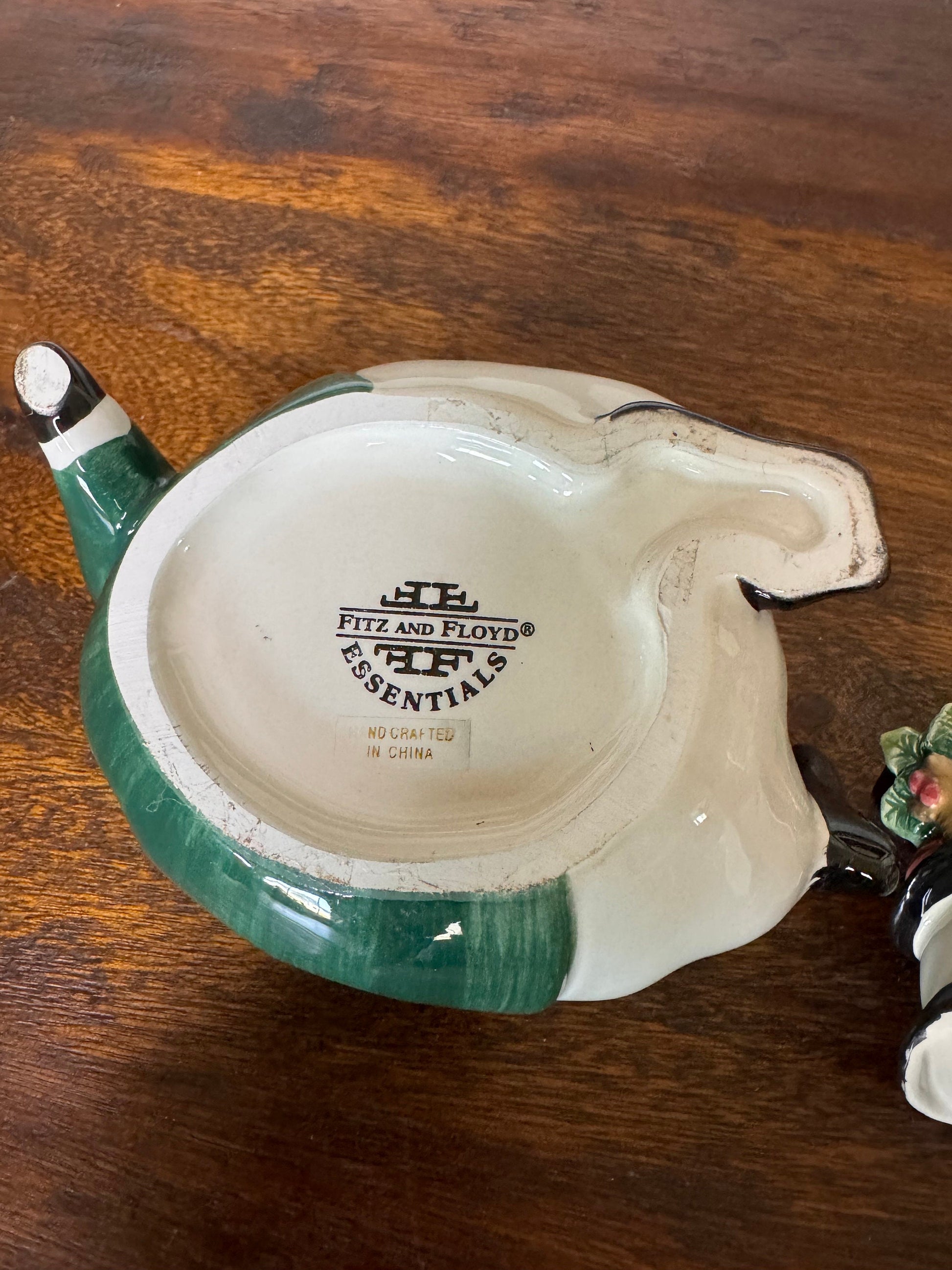 Fitz and Floyd Christmas Penguin Candy Dish