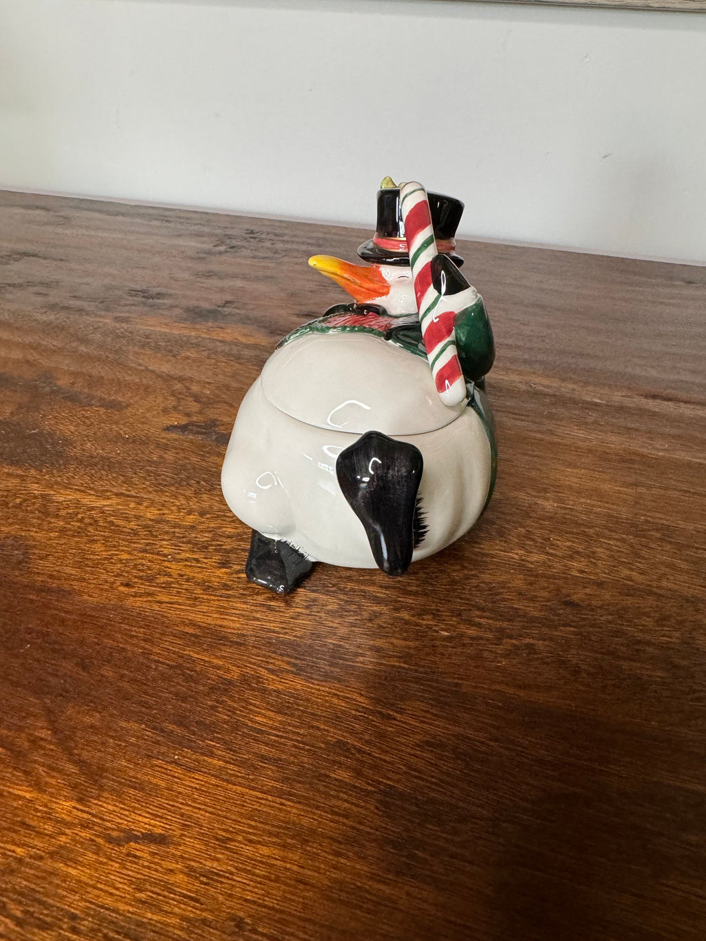 Fitz and Floyd Christmas Penguin Candy Dish