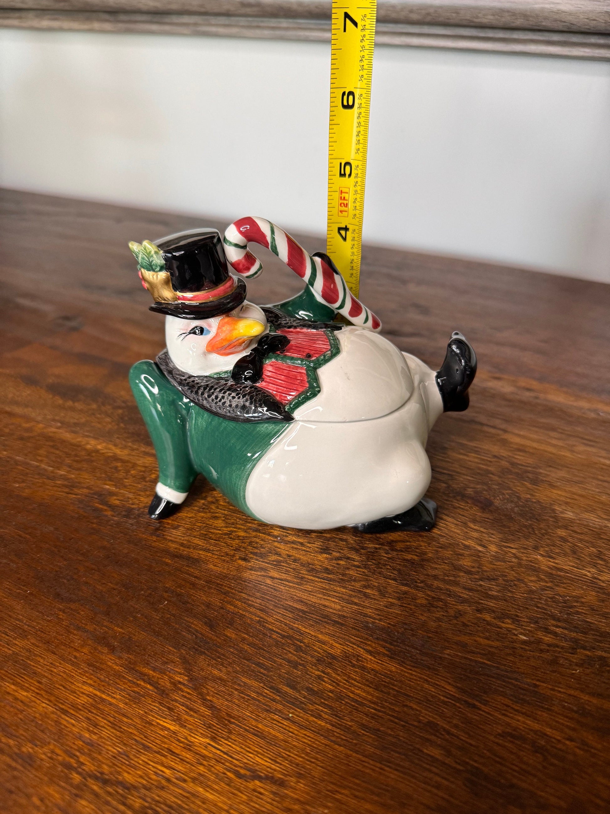 Fitz and Floyd Christmas Penguin Candy Dish