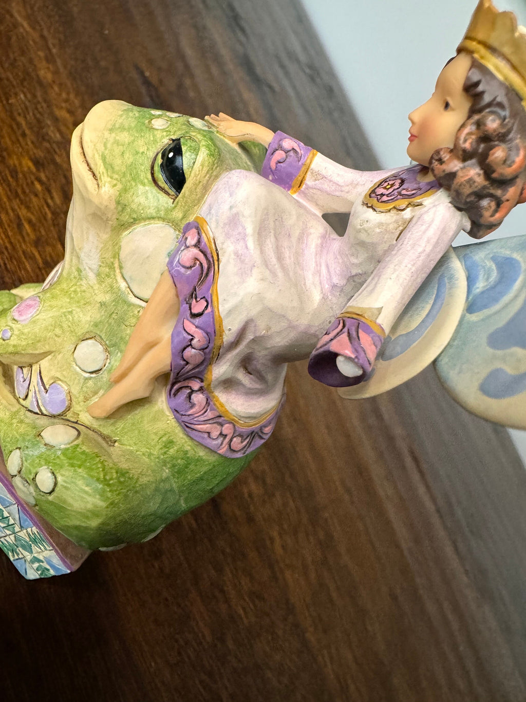 Jim Shore Heartwood Creek “Have You Kissed A Frog Today?” Fairy on a frog