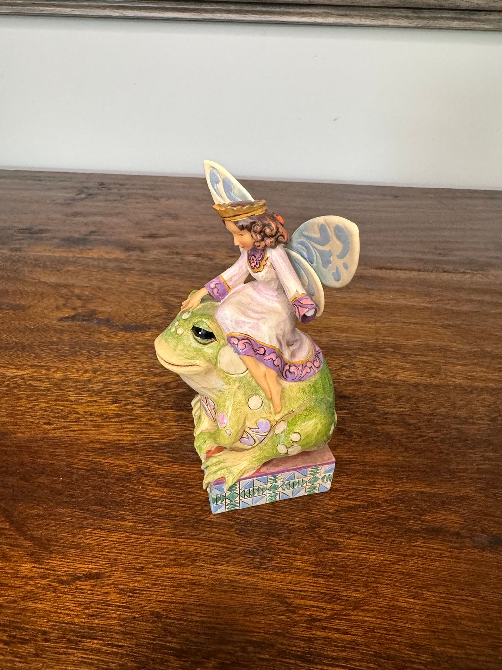 Jim Shore Heartwood Creek “Have You Kissed A Frog Today?” Fairy on a frog