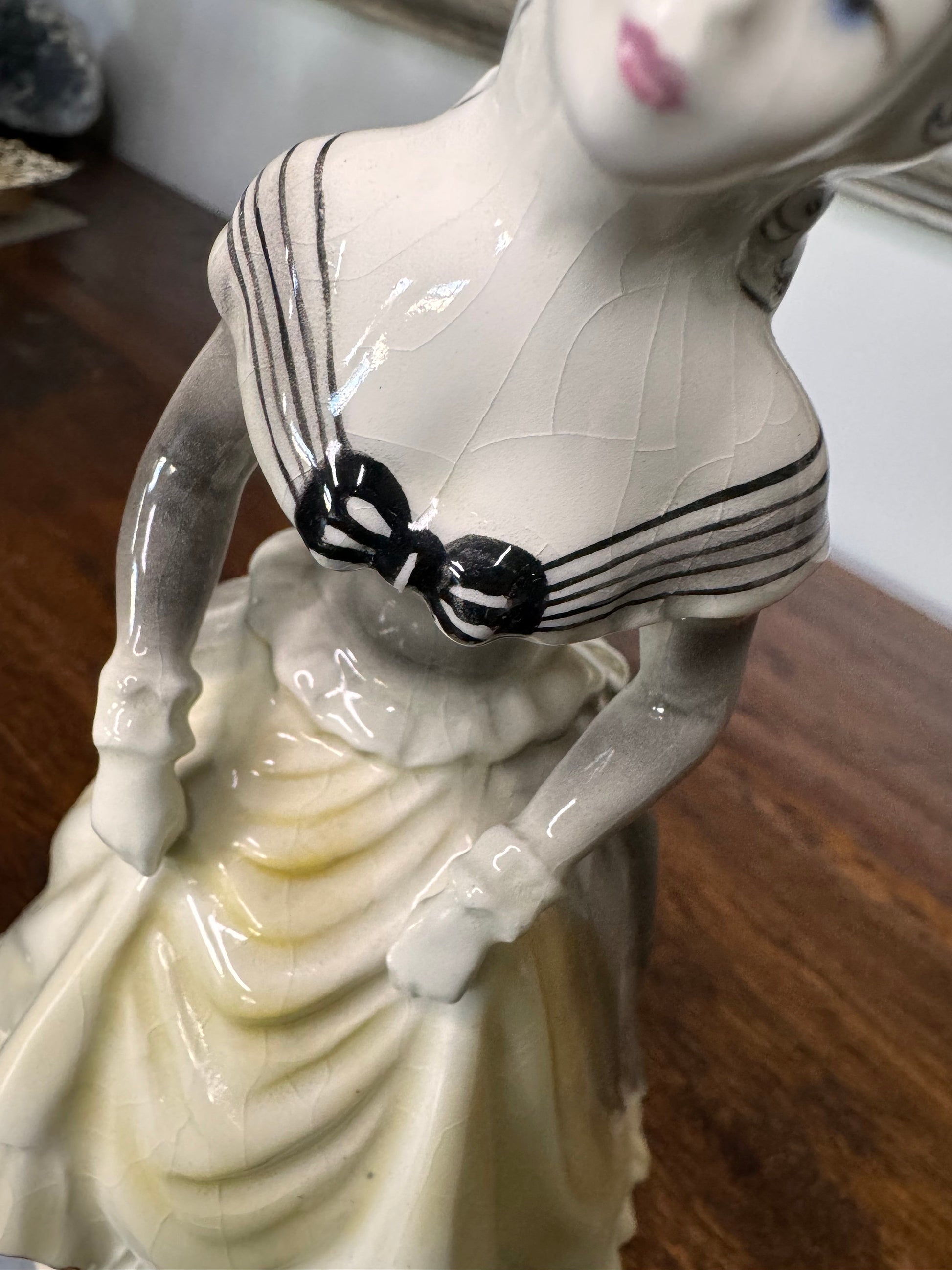 Mid Century Goldscheider USA Ceramic Victorian Style Lady