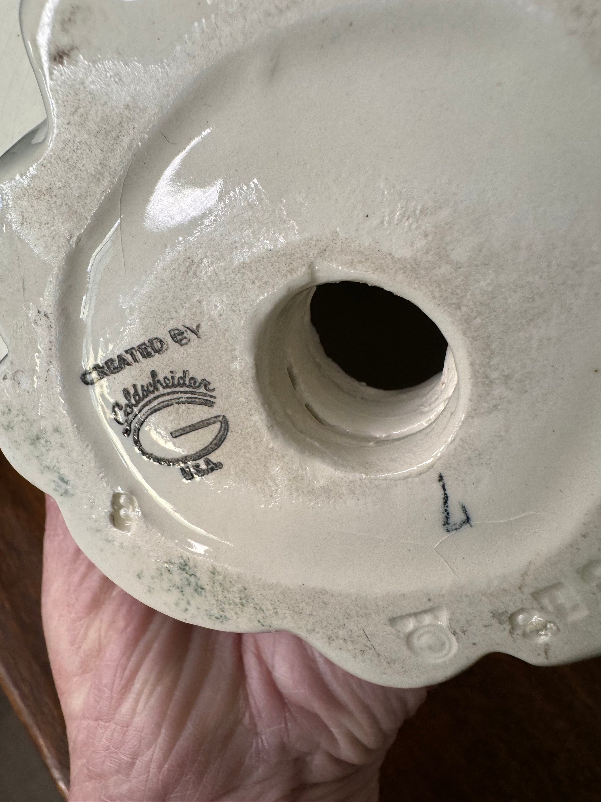 Mid Century Goldscheider USA Ceramic Victorian Style Lady