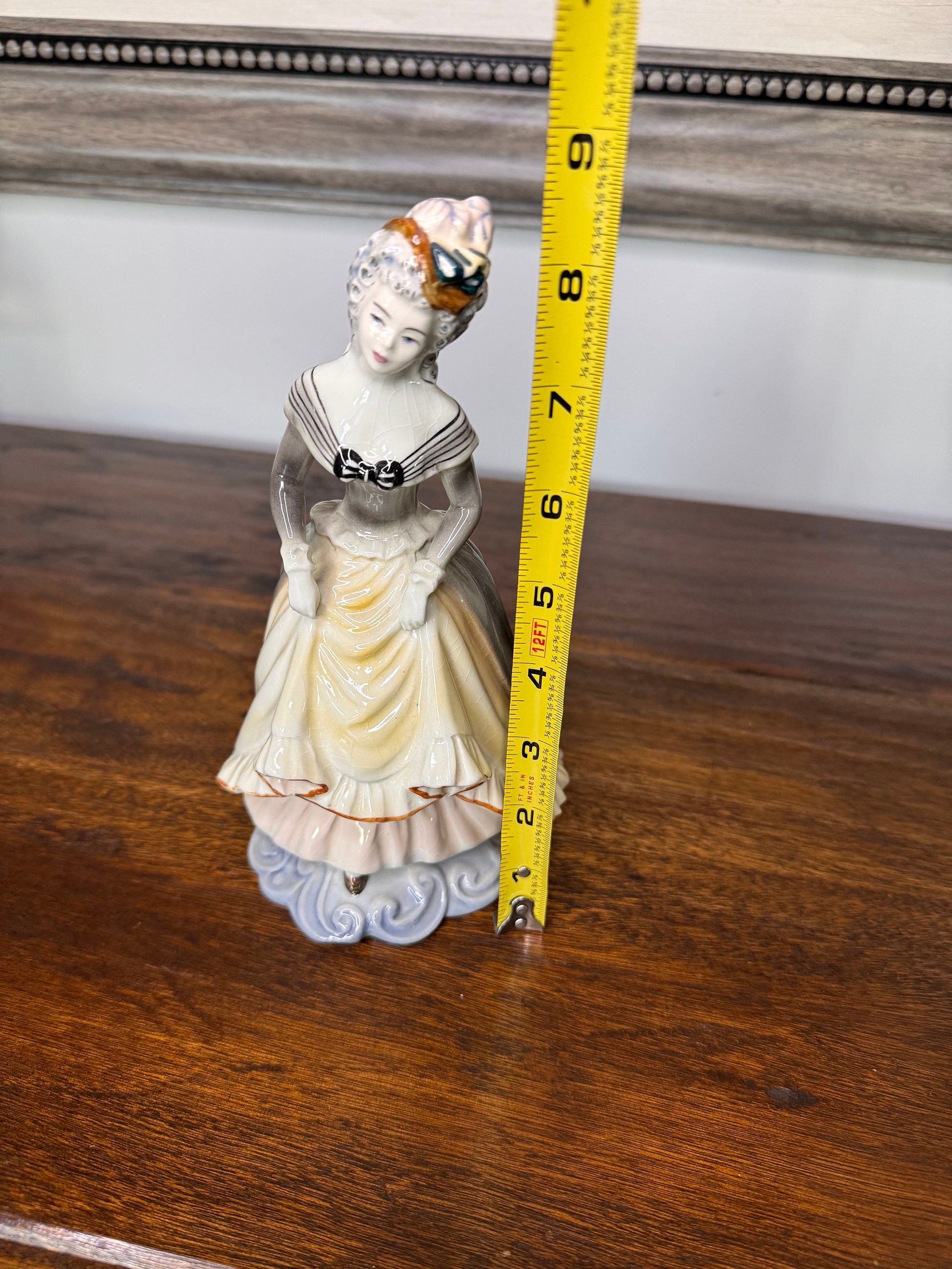 Mid Century Goldscheider USA Ceramic Victorian Style Lady