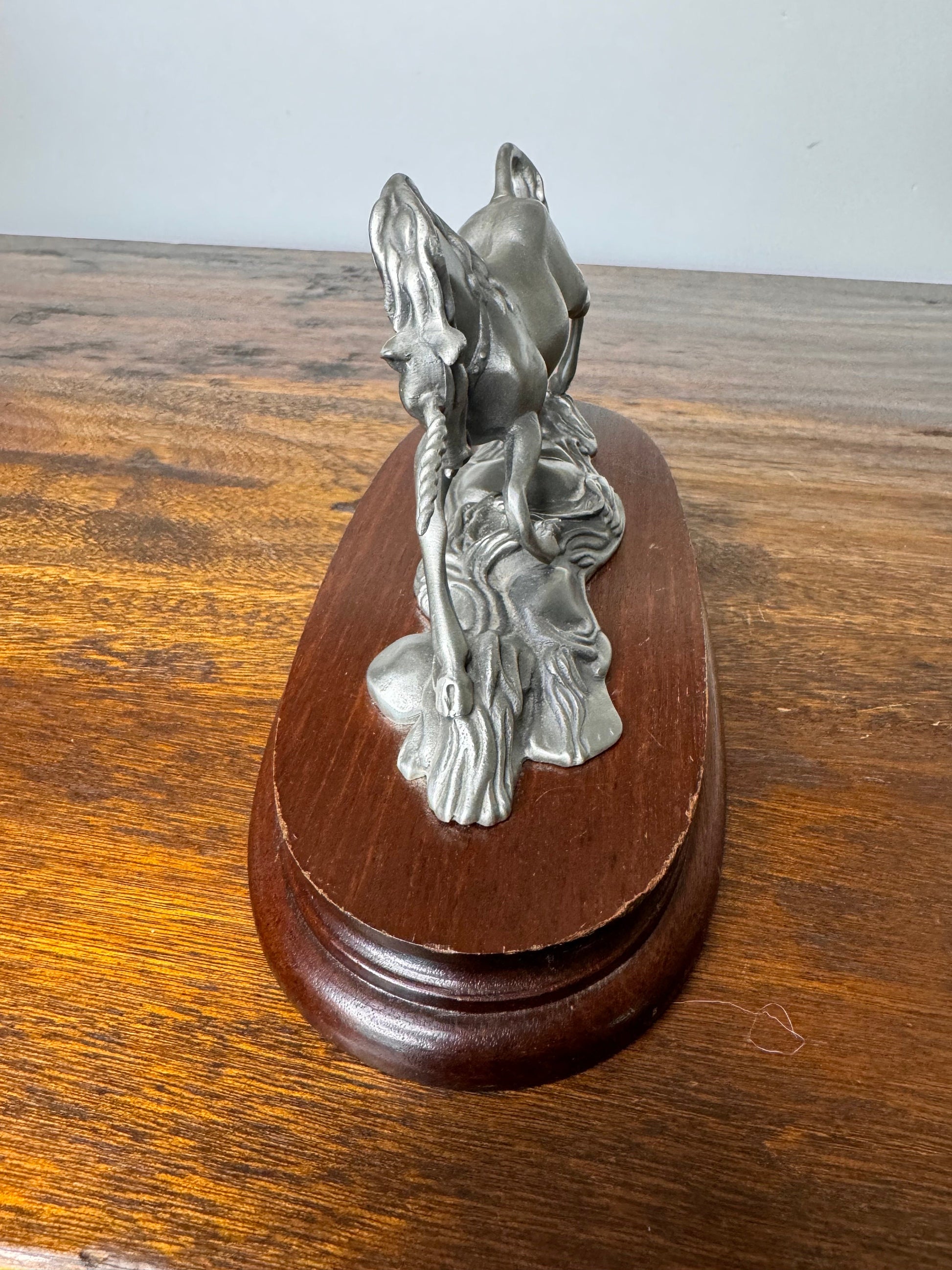 Vintage R Sylvan Pewter Unicorn