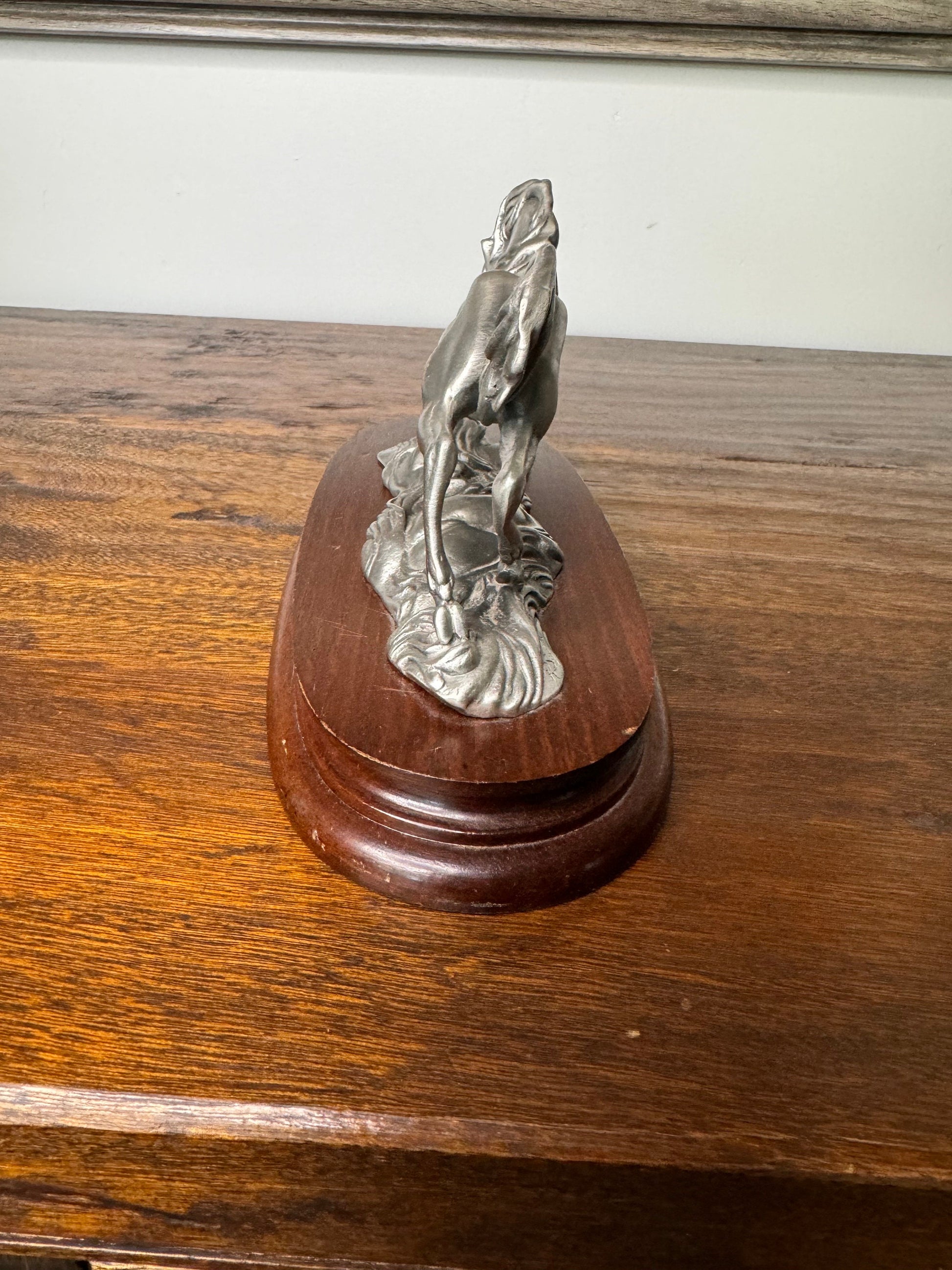 Vintage R Sylvan Pewter Unicorn