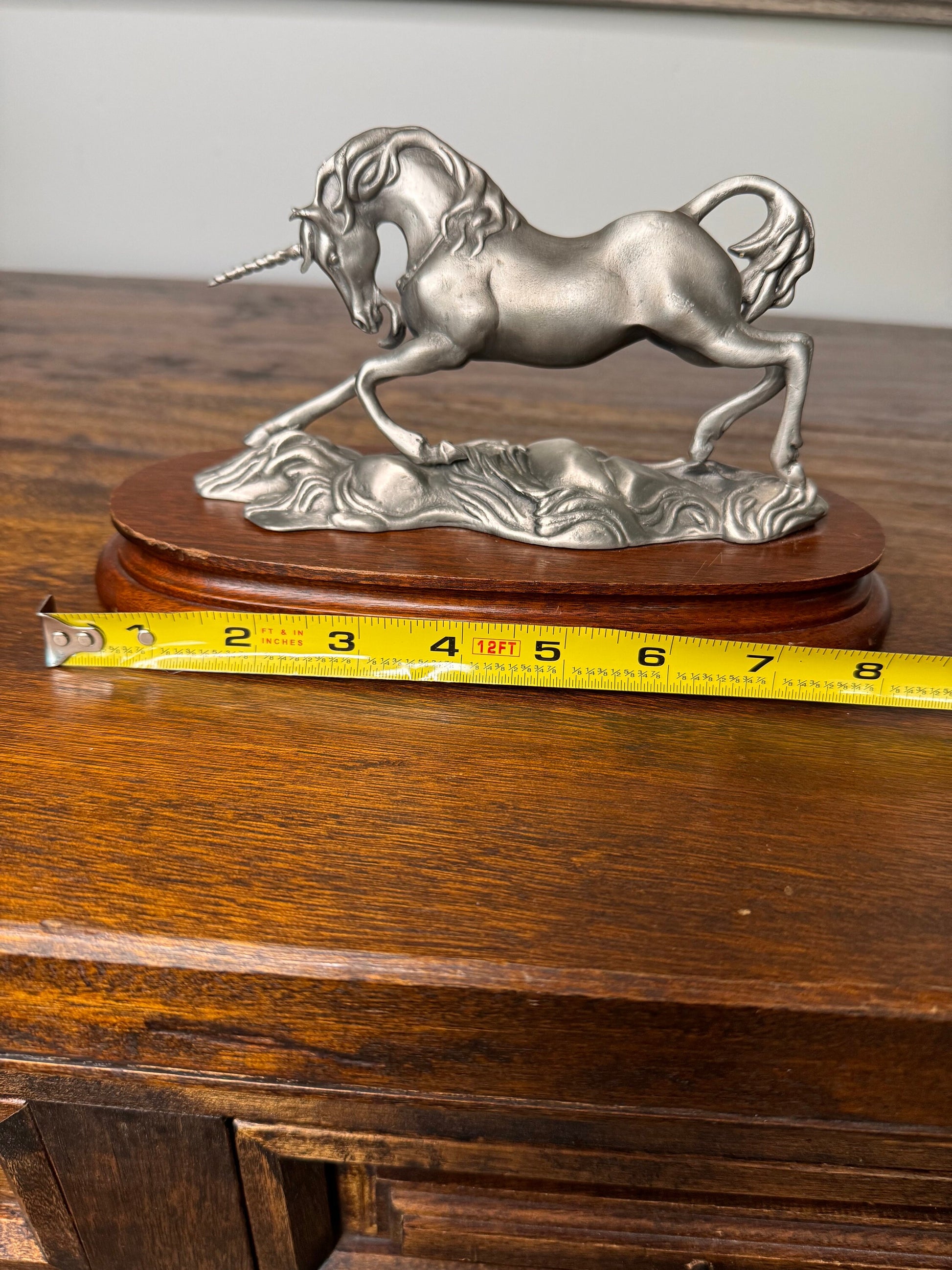 Vintage R Sylvan Pewter Unicorn