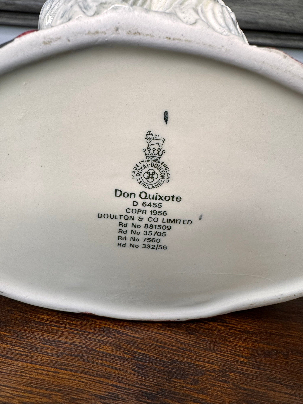 Vintage 1956 Royal Doulton Don Quixote Large Toby Jug Pitcher