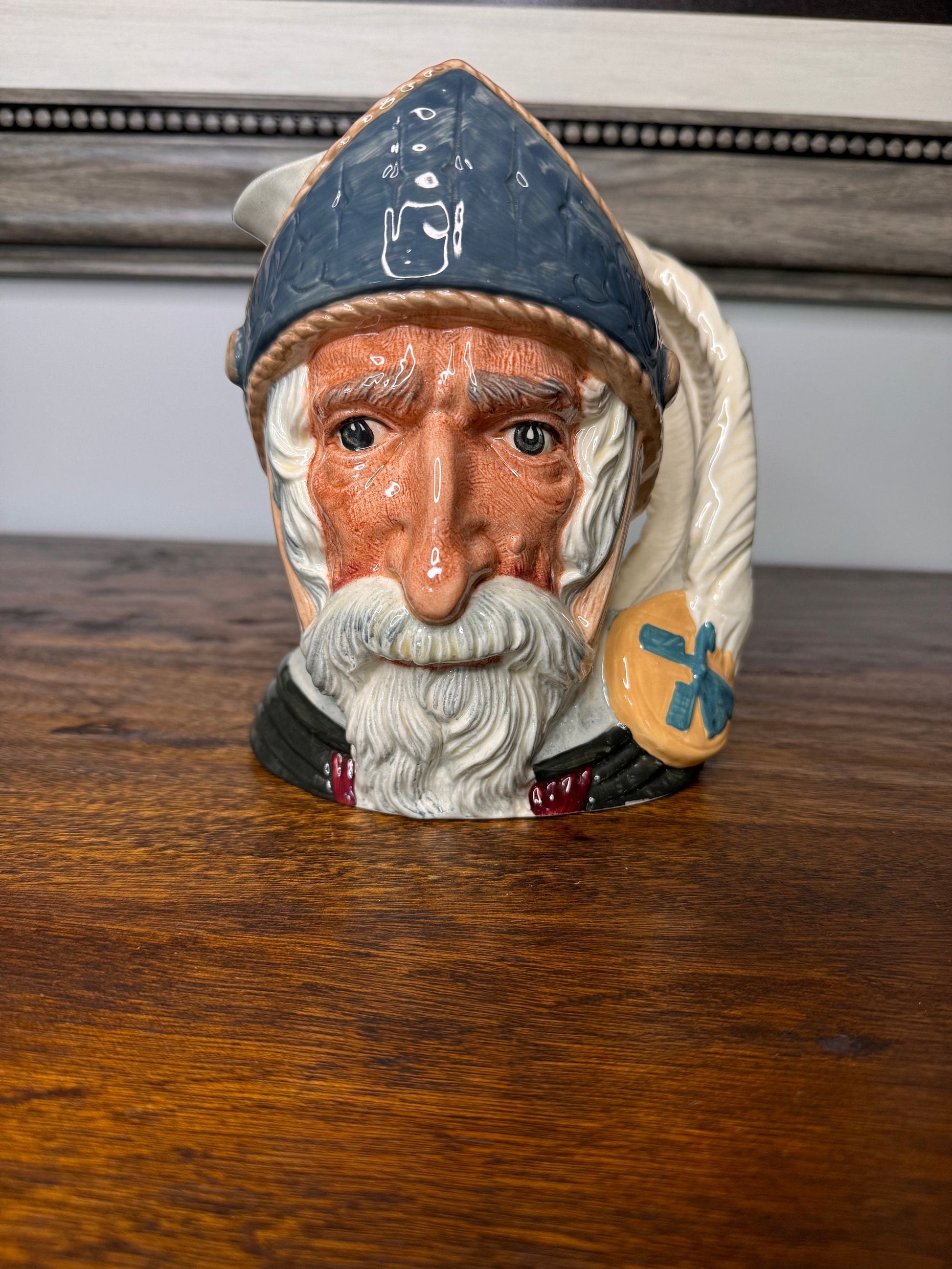 Vintage 1956 Royal Doulton Don Quixote Large Toby Jug Pitcher