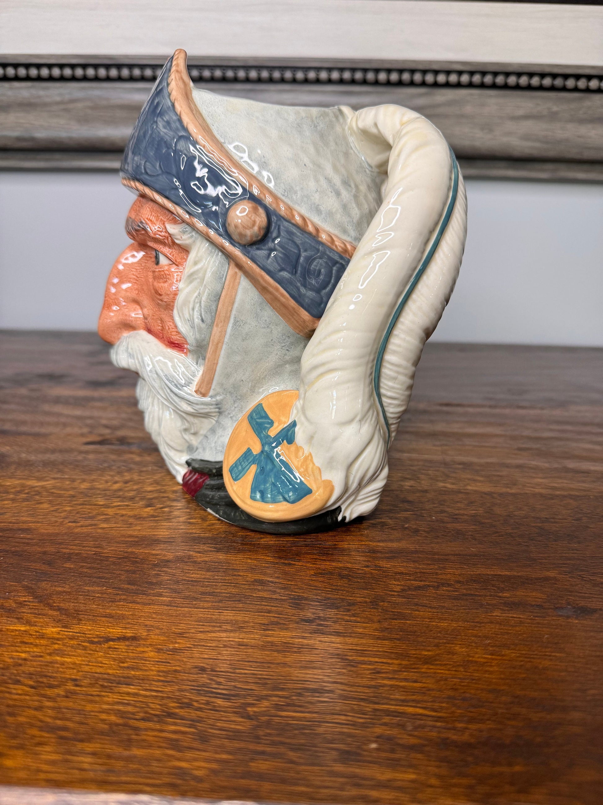 Vintage 1956 Royal Doulton Don Quixote Large Toby Jug Pitcher