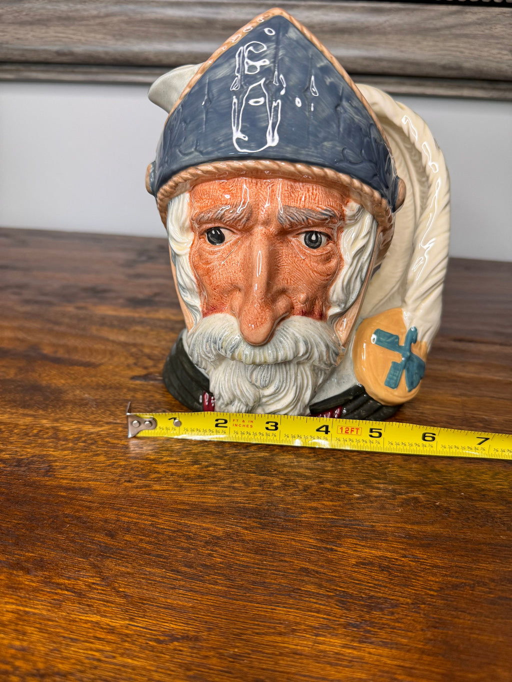 Vintage 1956 Royal Doulton Don Quixote Large Toby Jug Pitcher