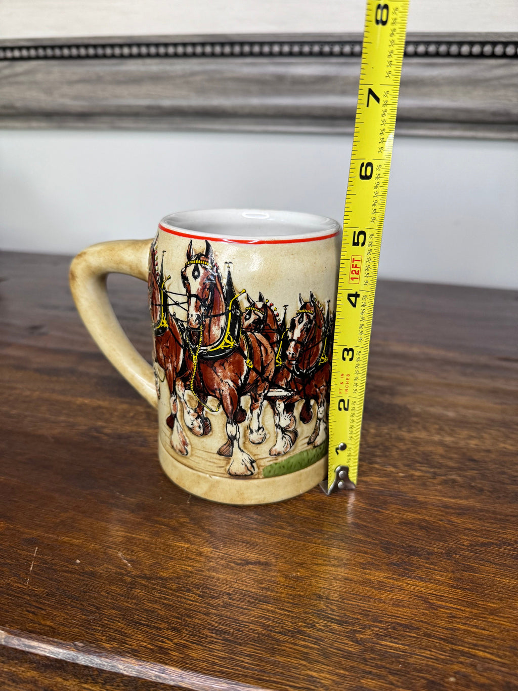 1st Issue Budweiser Holiday Stein/Mug made by Ceramarte of Brazil