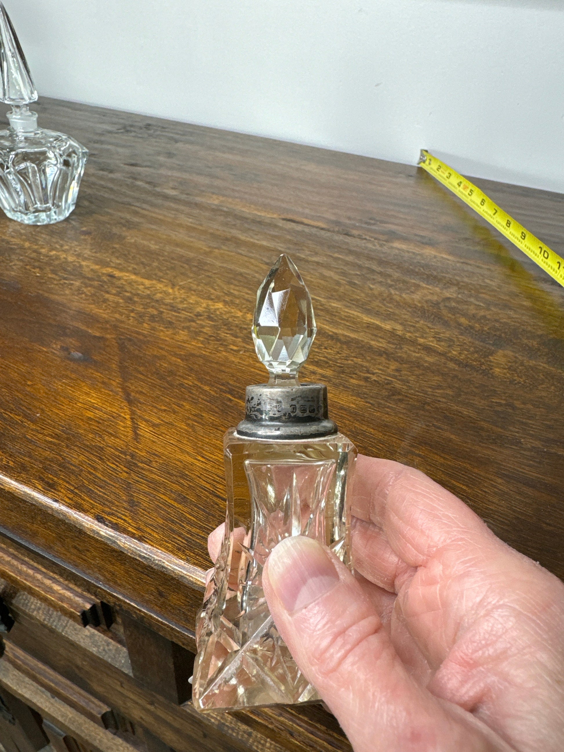 Vintage Perfume Decanters and Ring Holder