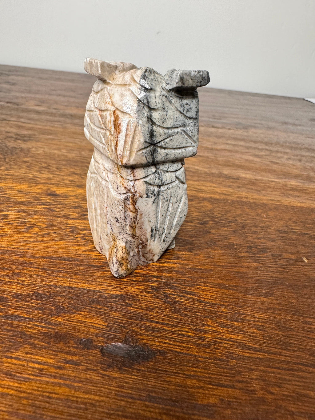 Small Stone Carved Owl