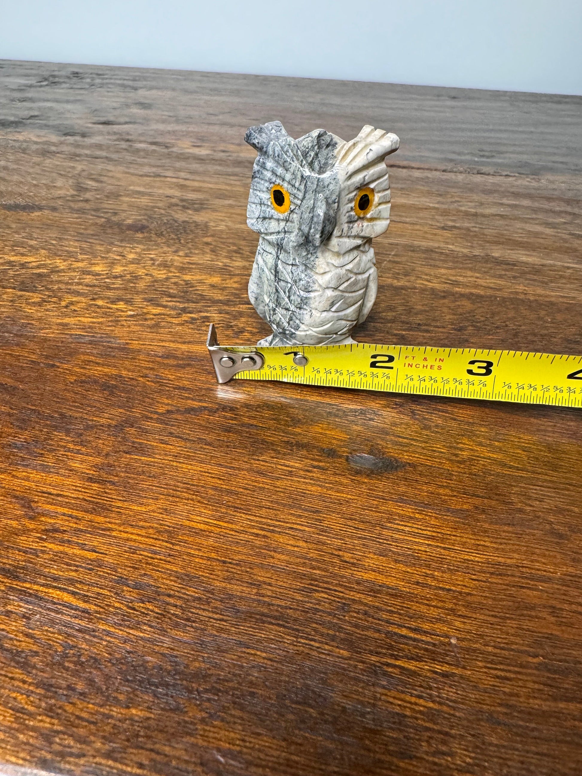 Small Stone Carved Owl
