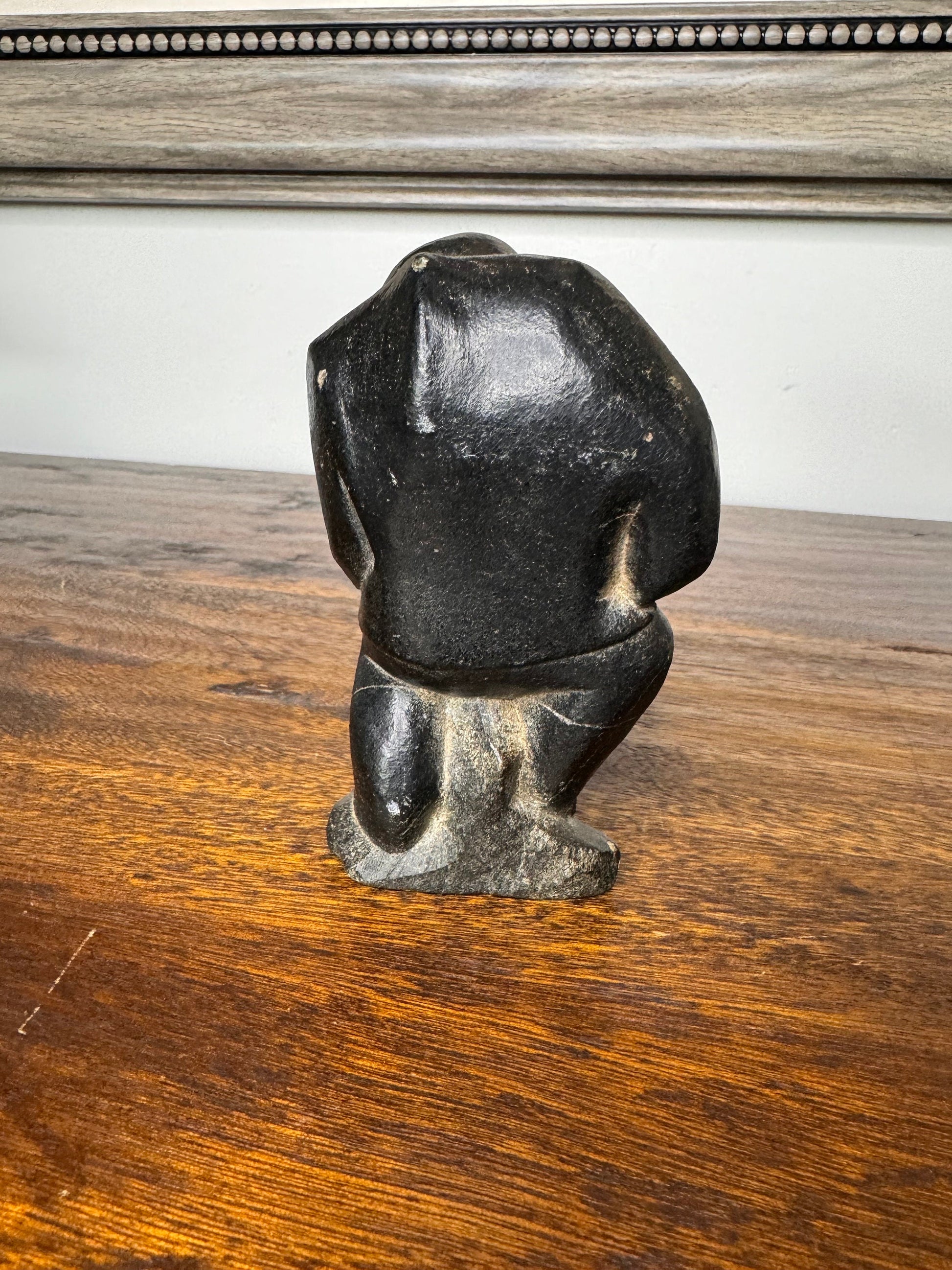 Inuit Signed Hand Carved Stone Sculpture