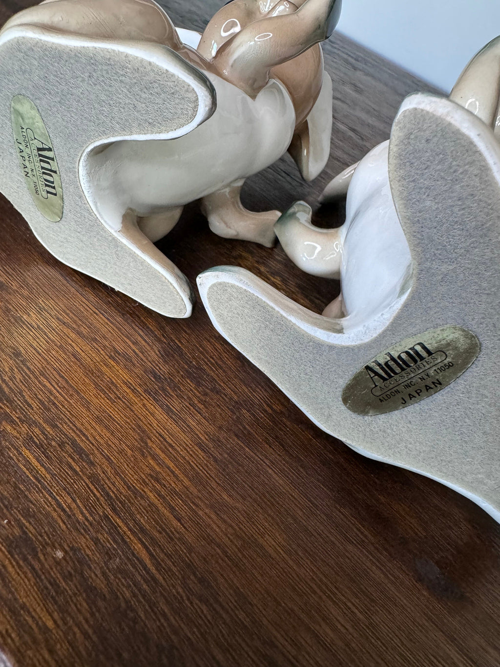Adorable Vintage Weighted Porcelain Mice Bookends